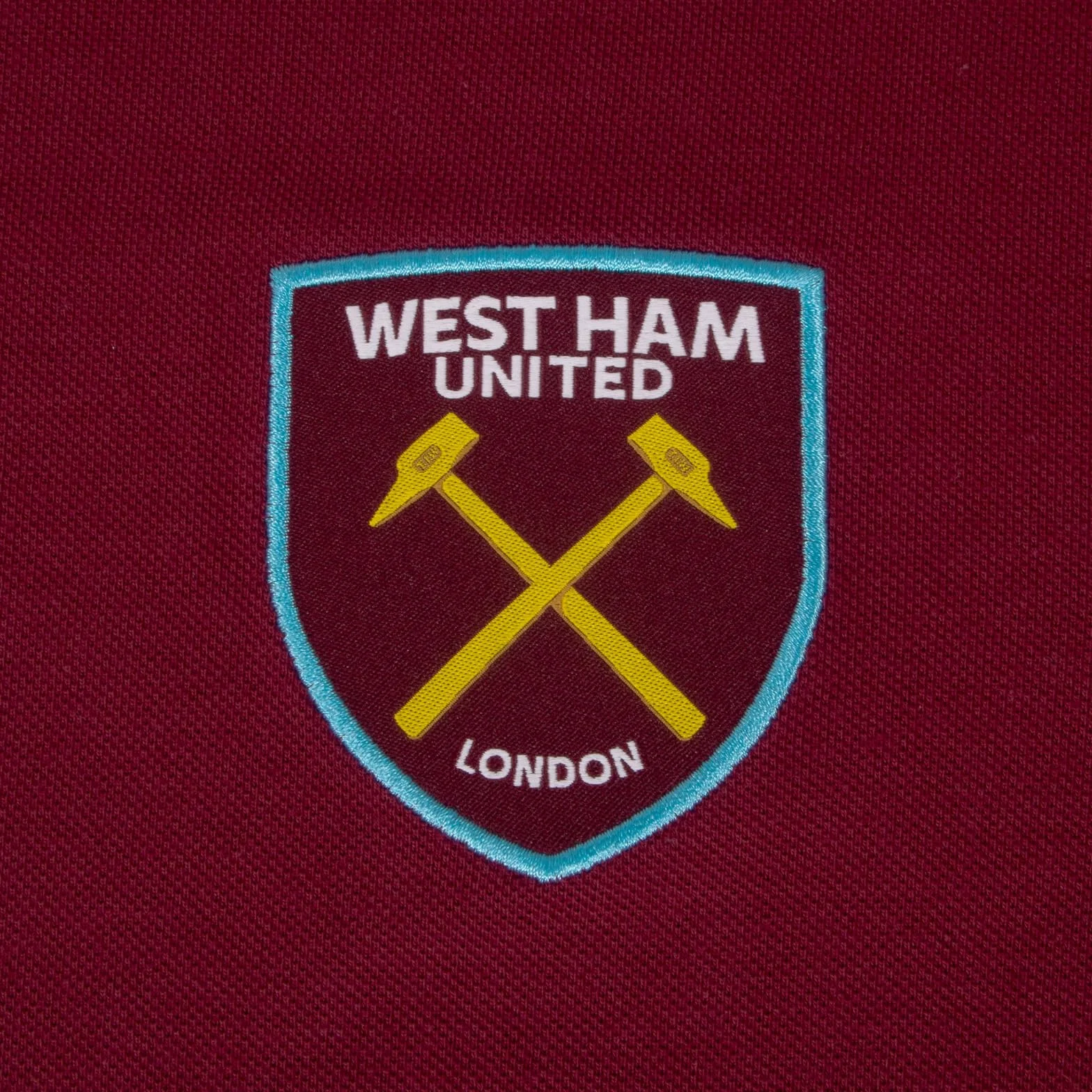 West Ham United FC Officiel - Polo thème Football - avec Blason - Homme