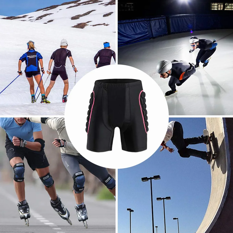 Karlak Short de ski de protection des hanches, short rembourré de protection des hanches pour femme, short de protection des hanches pour snowboard, patinage, ski, équitation
