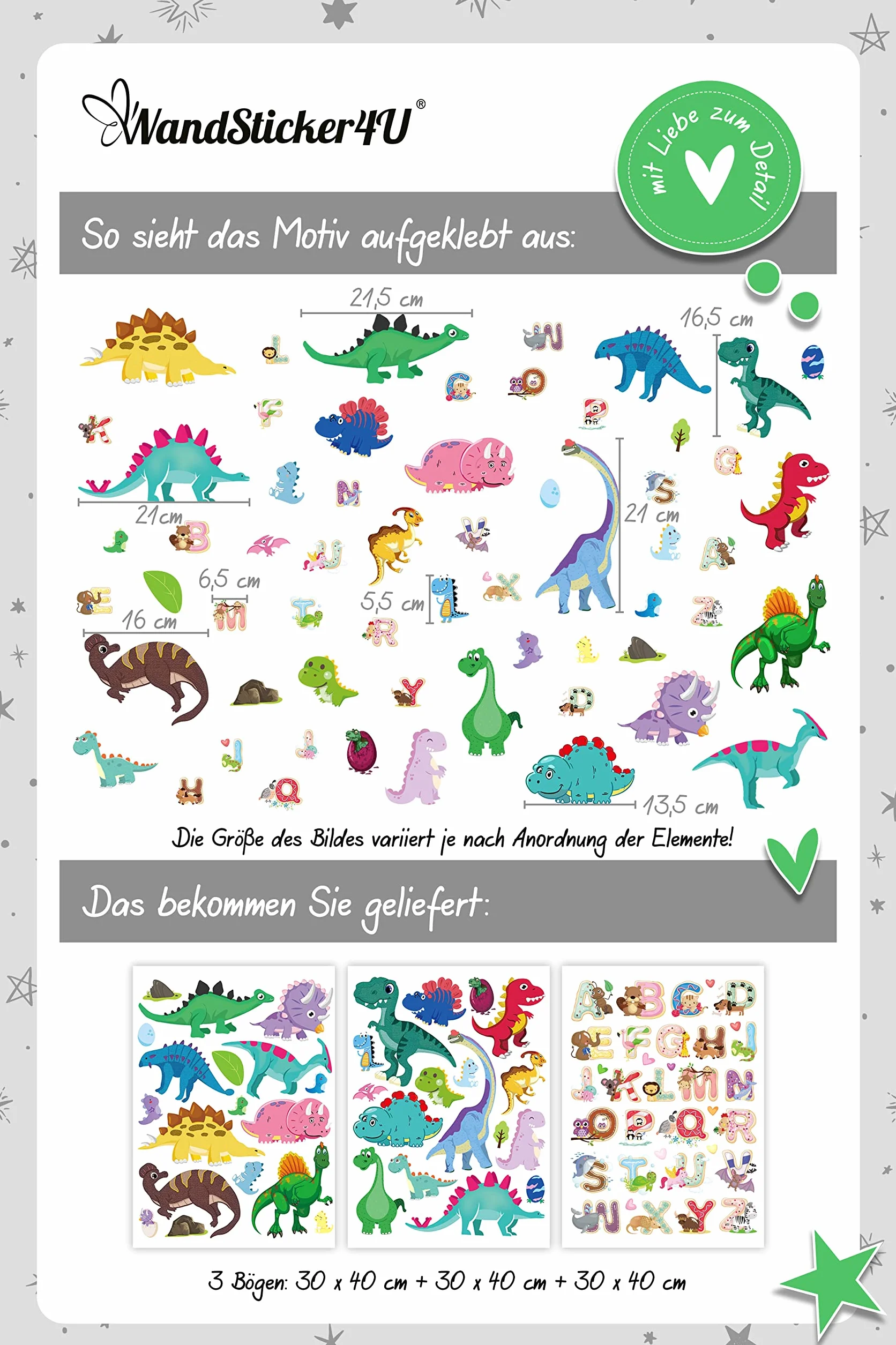 Stickers fenêtre enfant DINOSAURE LETTRES réutilisable 70 pièces autocollant vitres décoratifs animaux jungle