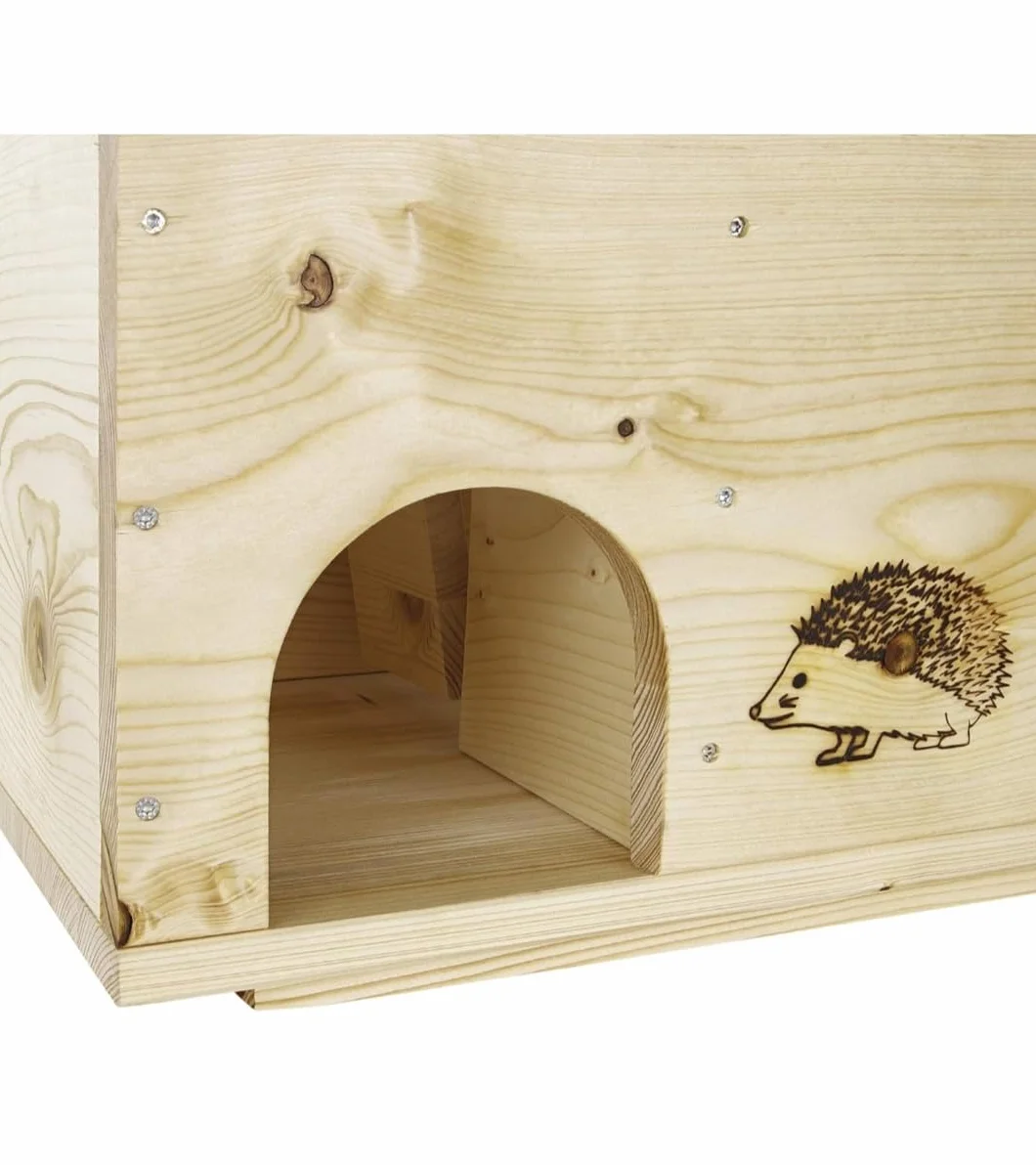 Igelhaus Igelhotel Igelhütte Mangeoire pour hérissons Abri imperméabilisé 2X