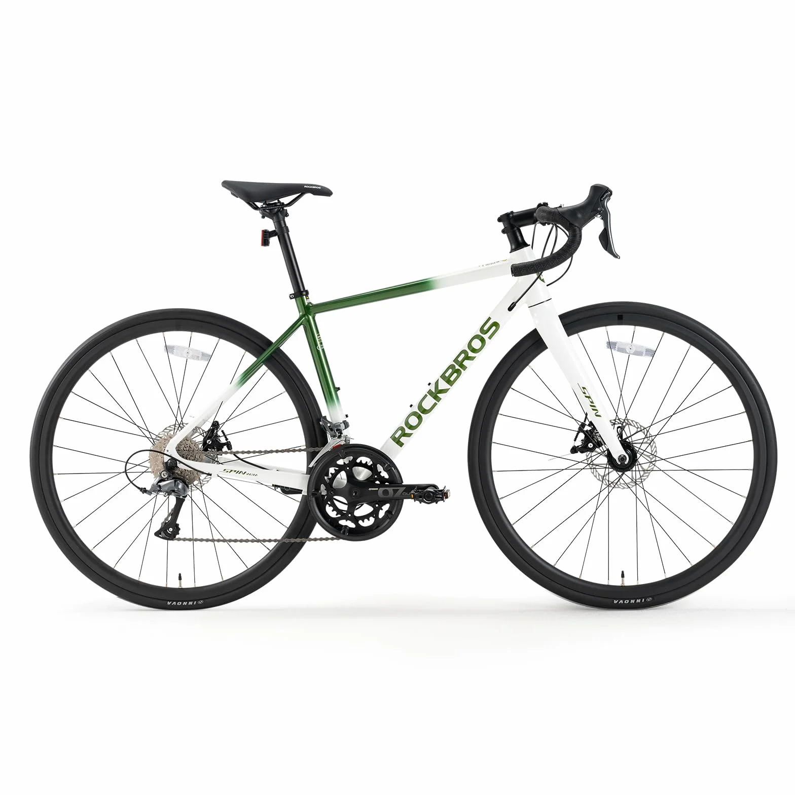 ROCKBROS Vélo de Route Aluminium Léger 11.27kg Groupe Claris 2x8 Freins à Disques Pneus Anti-Crevaison 700x28c