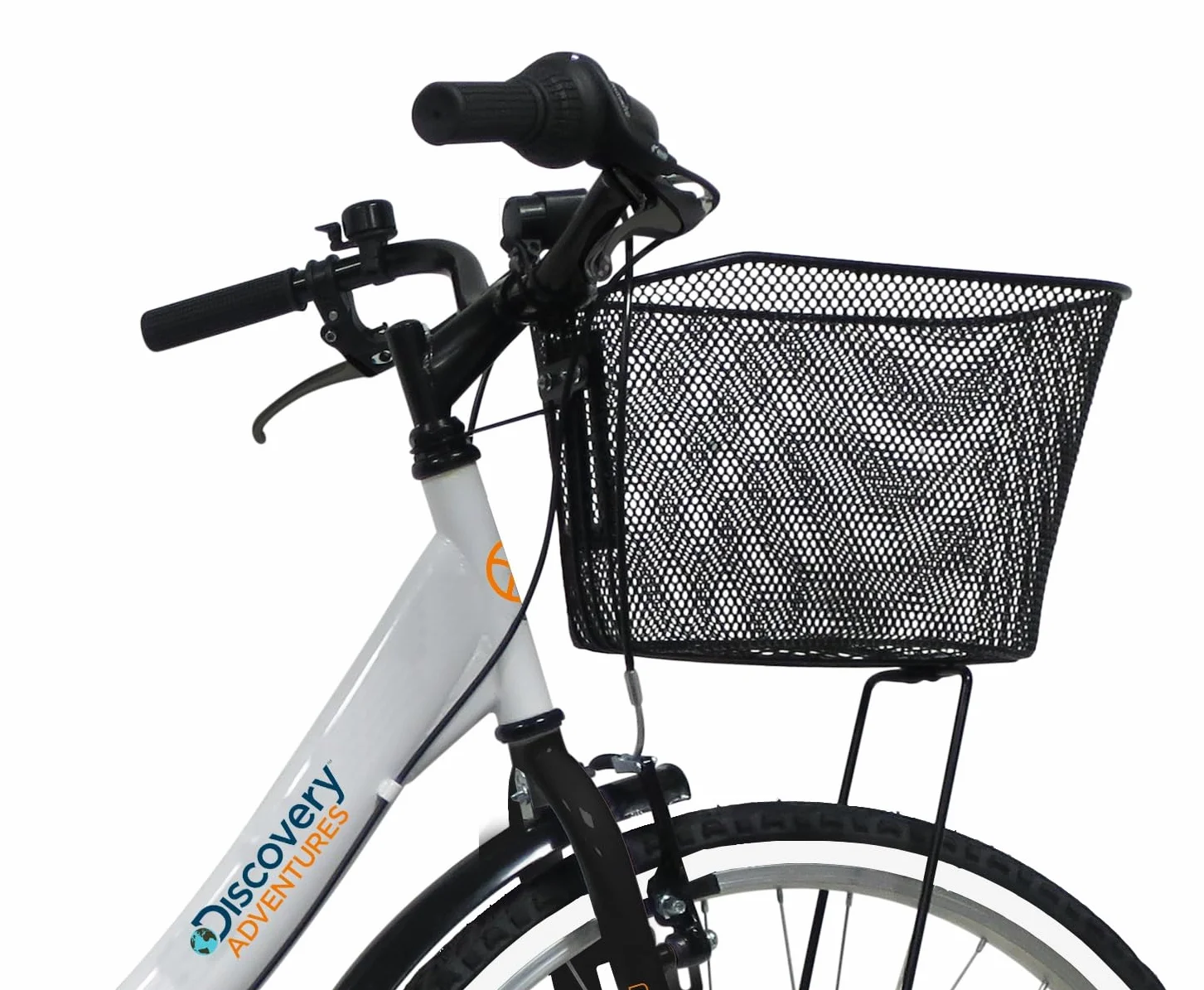 VTC 26' Femme Discovery Adventures - 6 Vitesses Shimano TY21 - Equipement City, Blanc