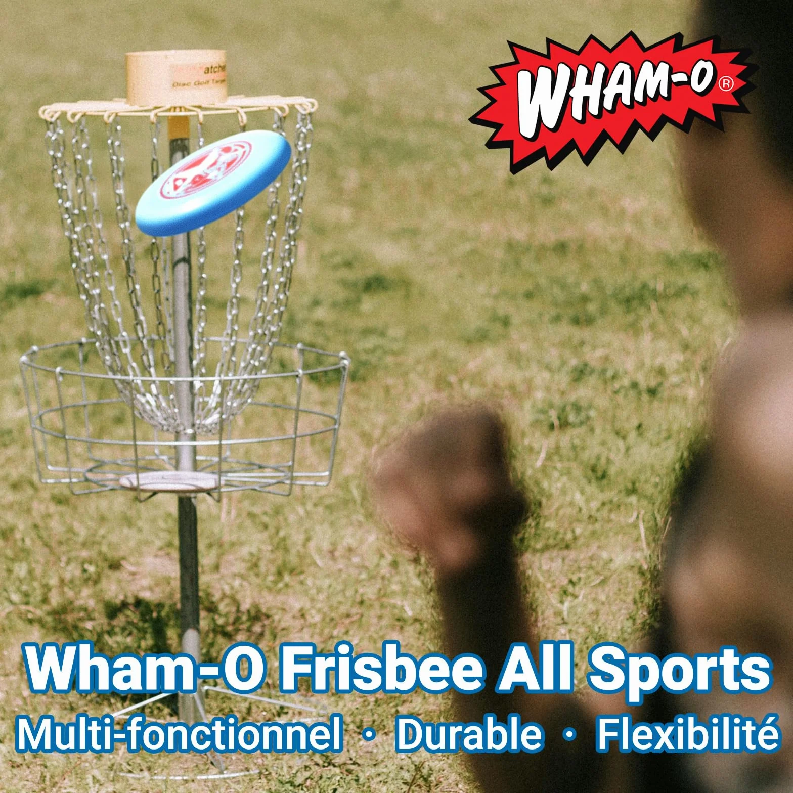 Wham-O Frisbee All Sport Disc 140g, 25.02cm, Durable et antidérapant pour Les Jeux de Plein air, Parfait pour Les Sports d'équipe et Le Plaisir en Famille -2 Pack