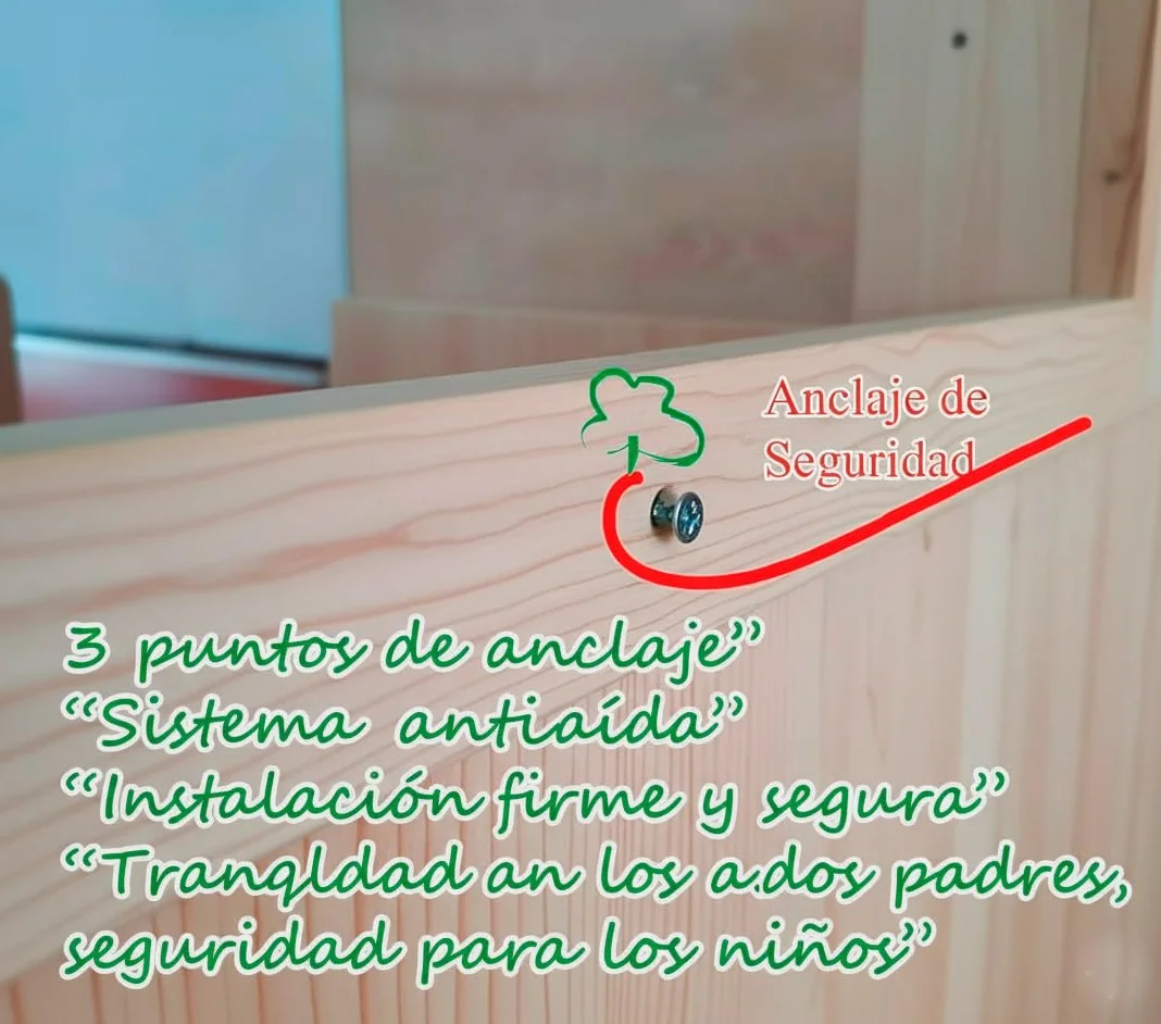 Miroir de sécurité Montessori avec Barre, marquage CE