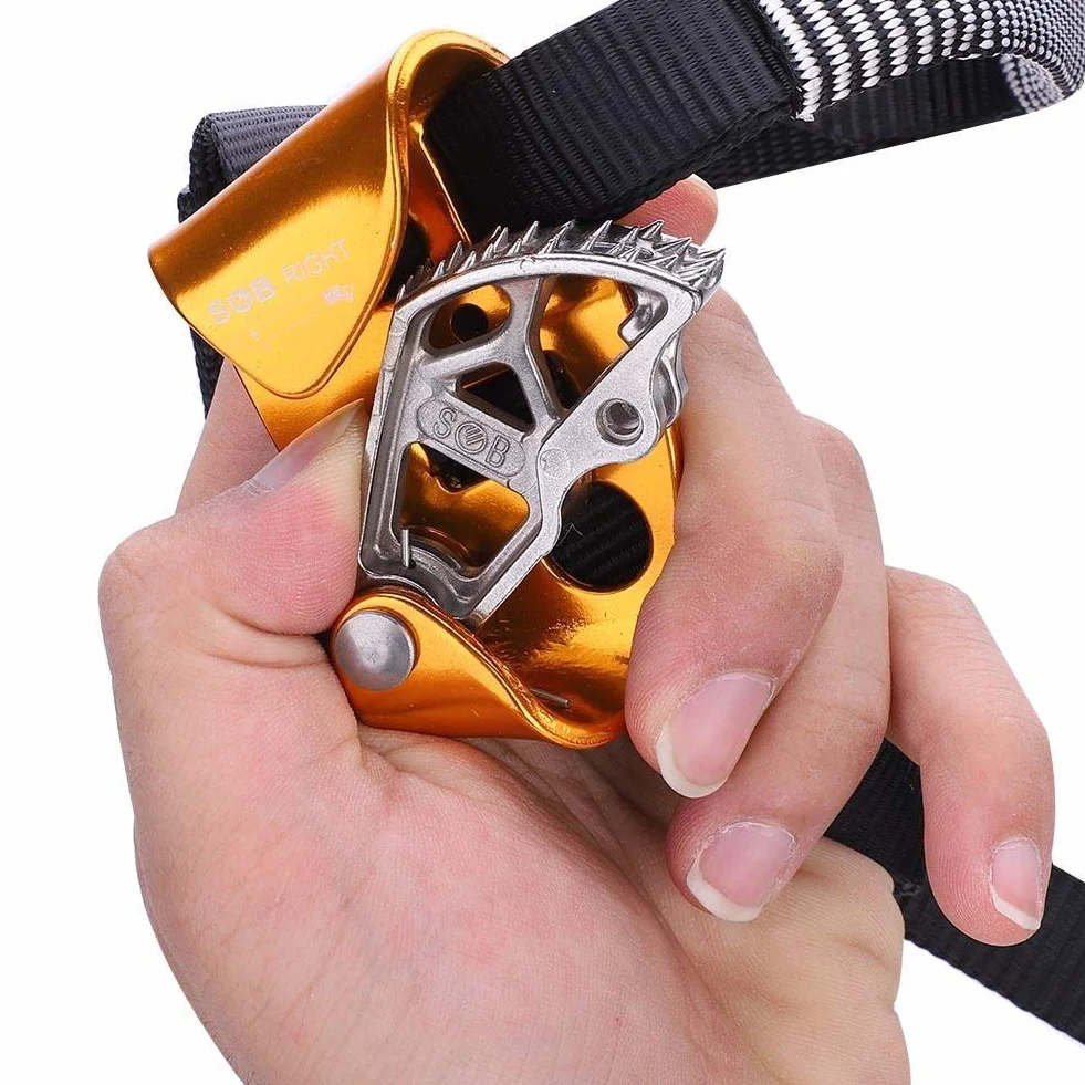 Tbest Pied Ascenender, Pied Droit/Gauche Ascenender Riser pour l'escalade de Roche équipement d'alpinisme pour l'alpinisme, Escalade, Sauvetage Incendie, ou la Protection de l'ingénierie