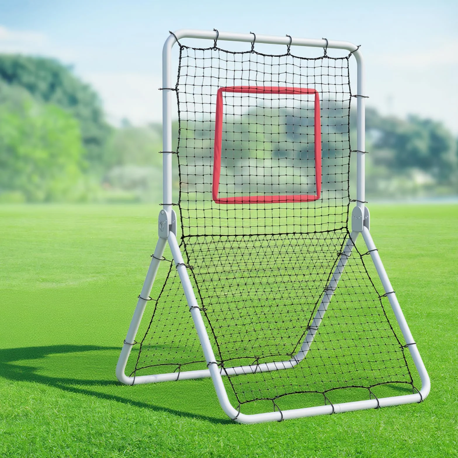VEVOR Filet de Rebond pour Baseball et Softball, 1066,8 x 1828,8 mm, Filet de Lancement de Baseball, entraîneur de Rebond de Lanceur, 5 Angles réglables, pour la Pratique du Terrain et du Lancer