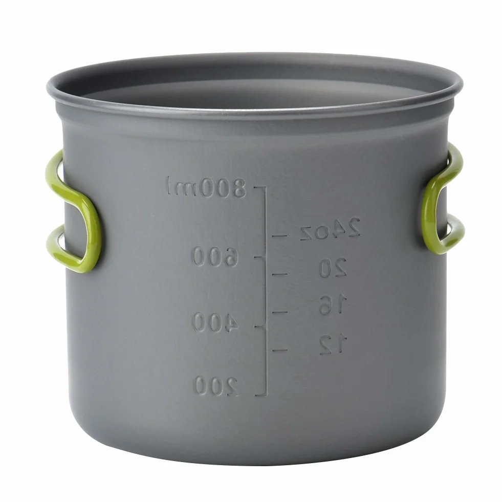 Pique-nique Camping Randonnée Pédestre Pot Pan Cookware Extérieur Casseroles de Cuisine 2 Pièces