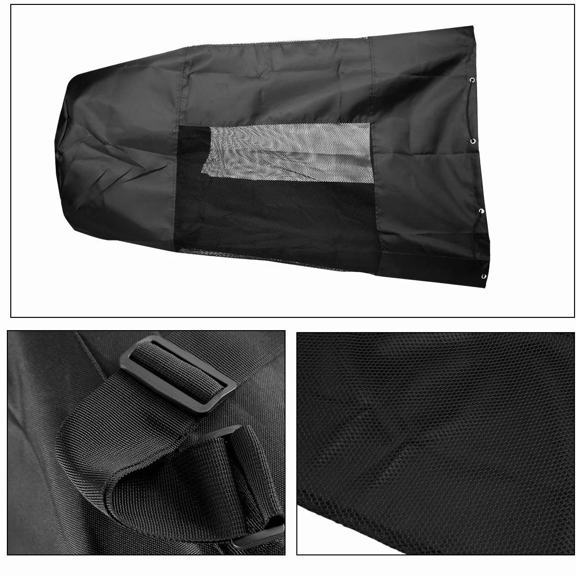 Sac à Ballons de Foot - Grand Capacité 10-15 Ballons Sac de Transport pour Basket-Ball Football Volley-Ball Sac Bandoulière Rangement des équipements de Sport Plage - Noir