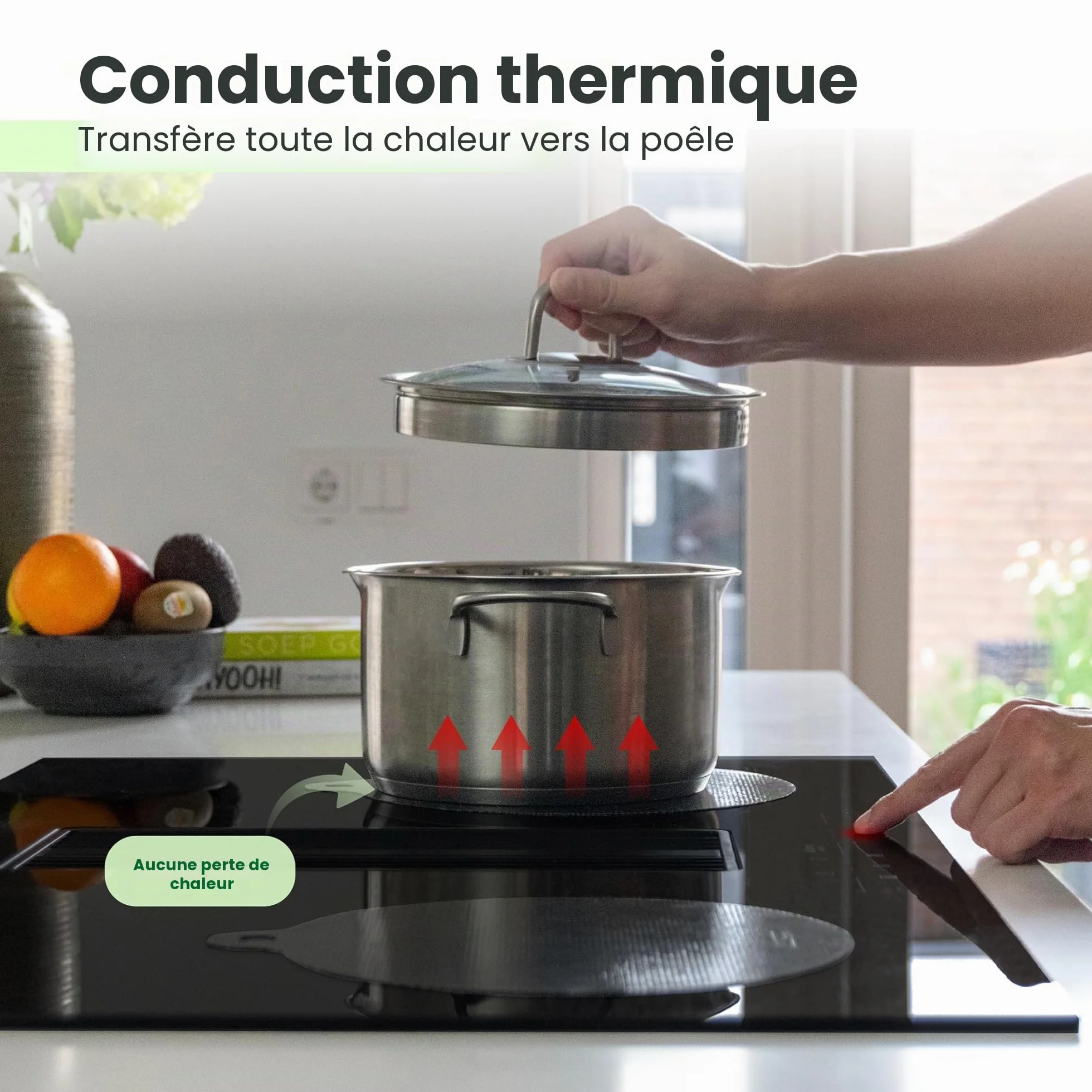 Protege Plaque Induction Cuisson Tapis Silicone 5 Pièces