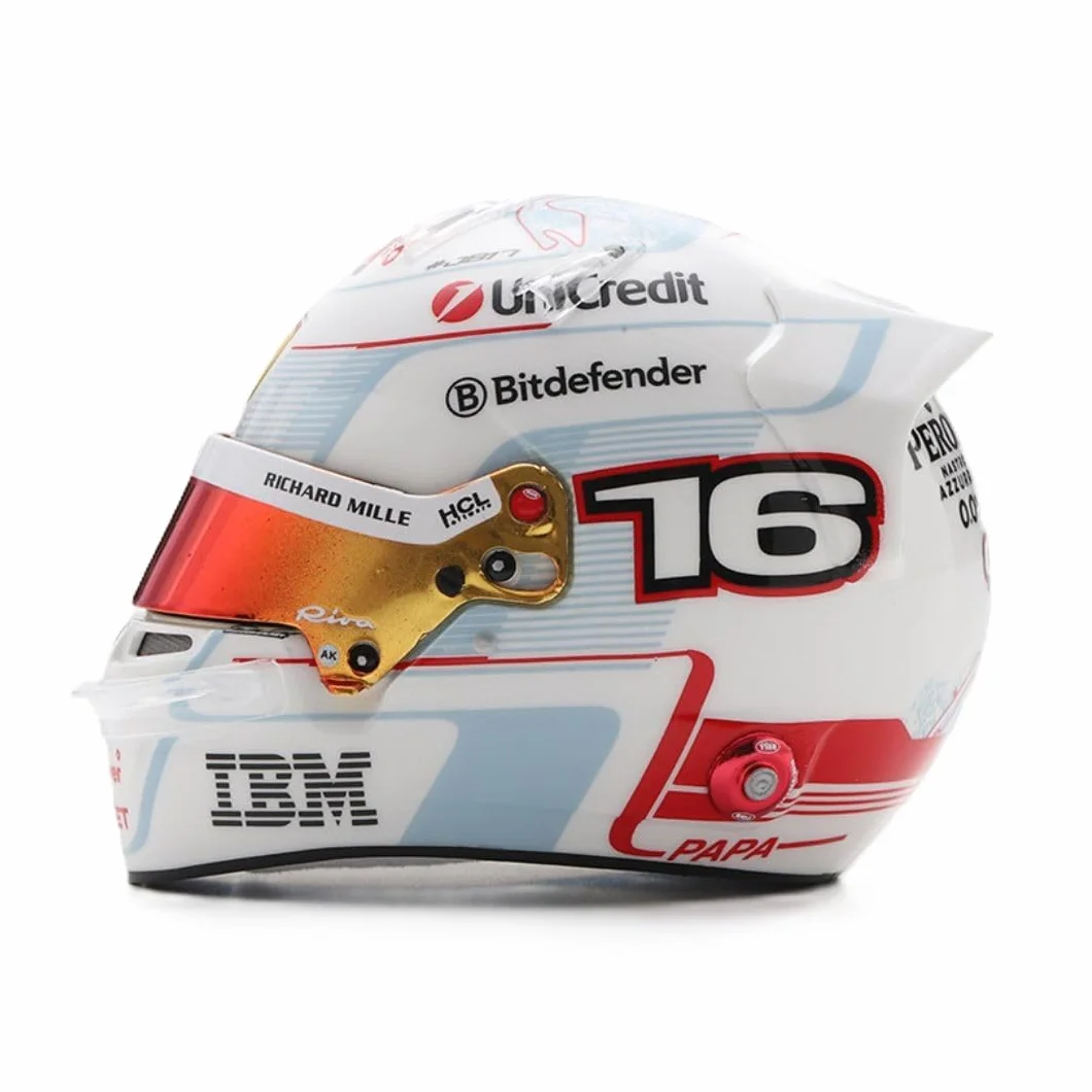 Casque Ferrari Charles Leclerc n° 16 2ème GP Monaco 1/5 LookSmart