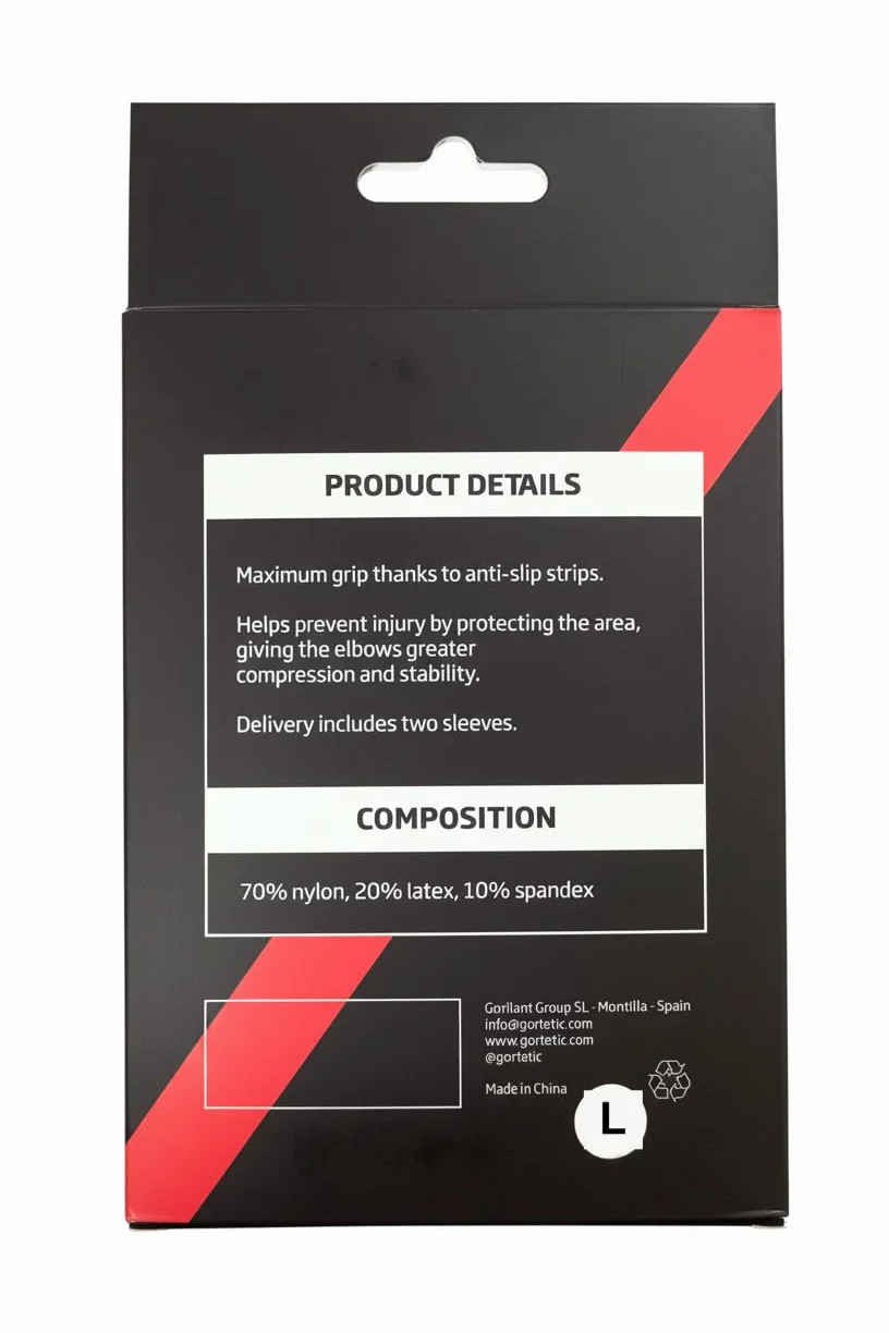 Coudières de compression sportives (paire) - Manches de support pour coudes - Antidérapantes et élastiques pour la callisthénie, le fitness, la gym - Homme/Femme (Noir, X-Large), blanc, L