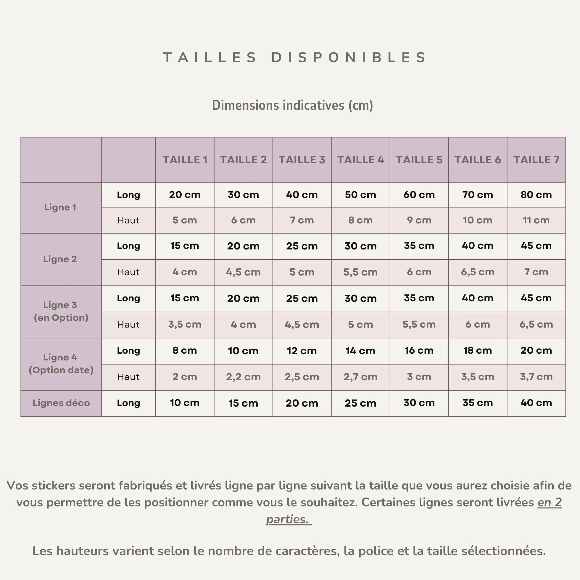 Stickers Personnalisés Plan de Table Mariage – Décoration à Coller sur Bois, Plexi ou Miroir – Fabrication Française