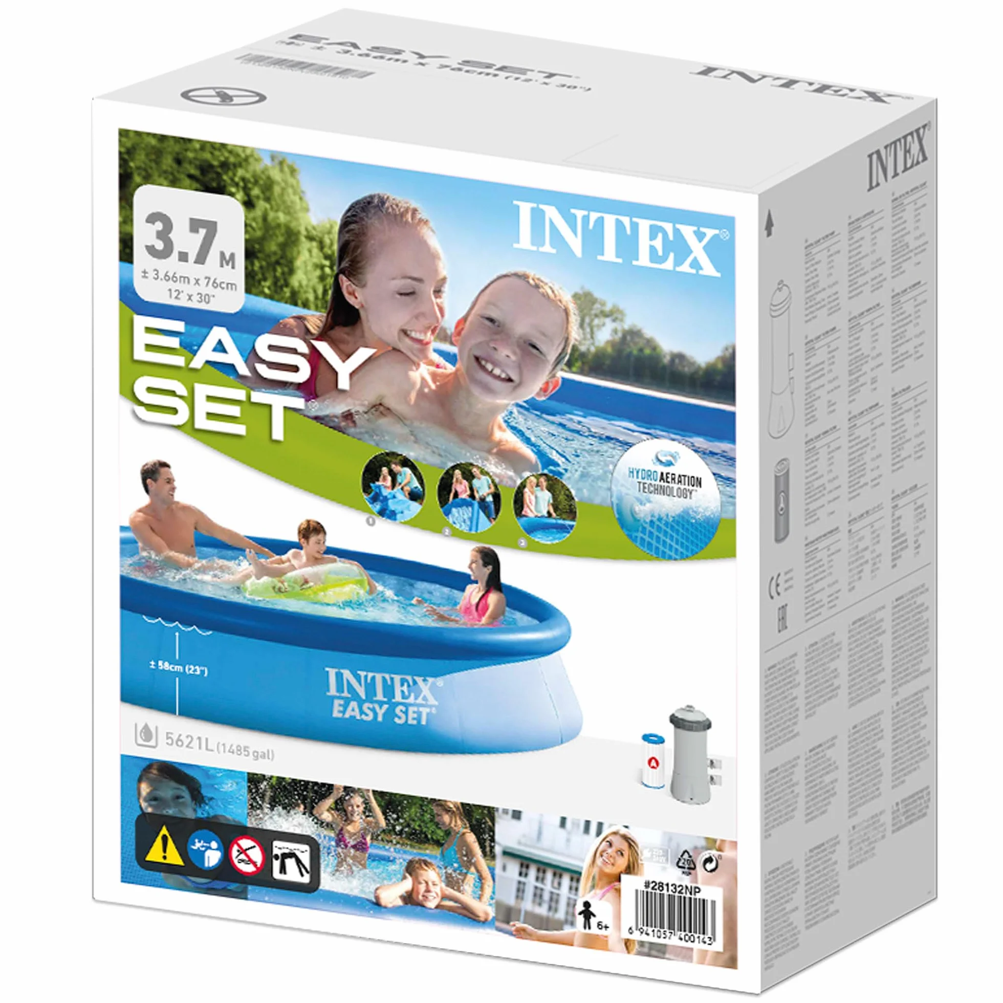 INTEX Kit piscinette Easy Set autoportante 3,66 x 0,76 m