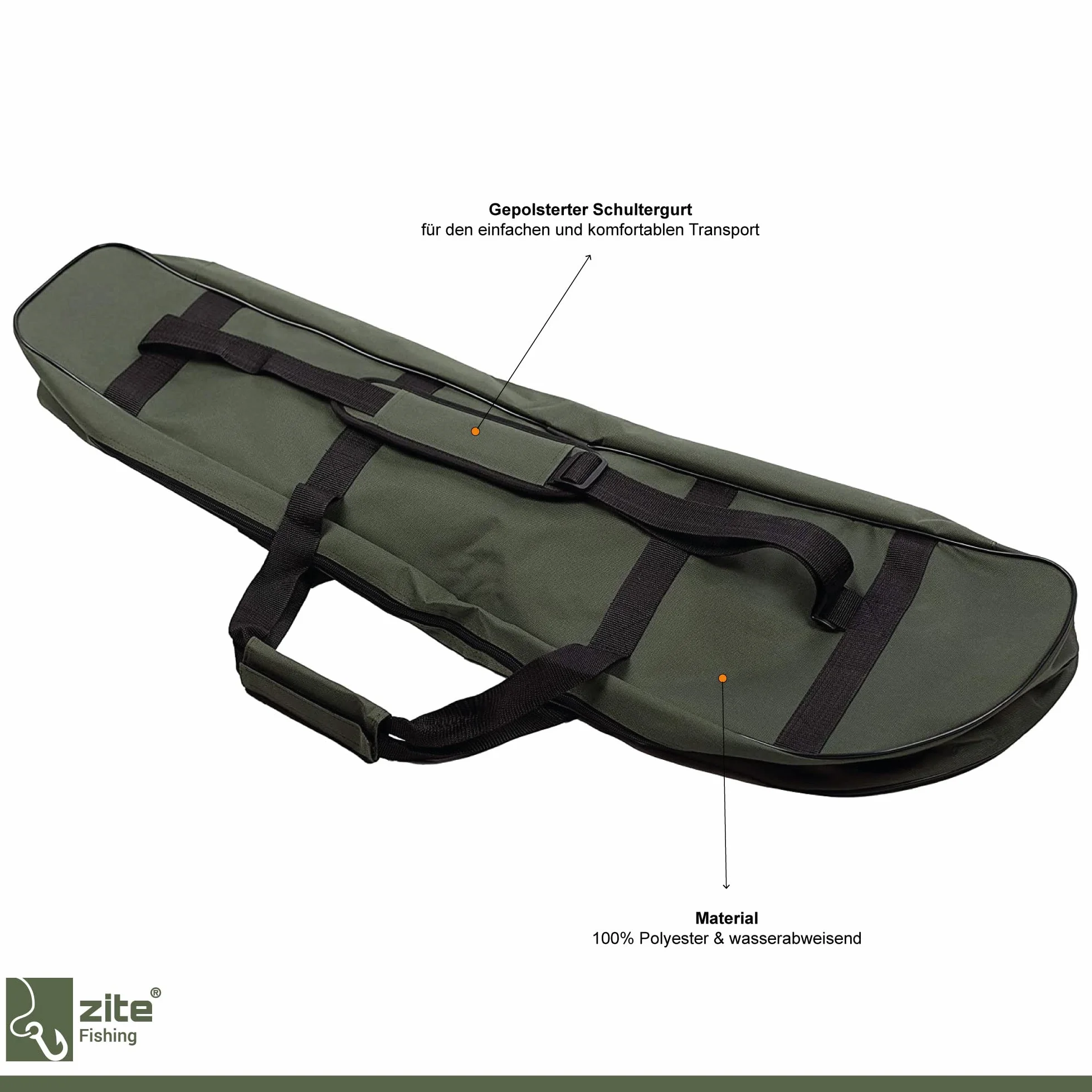 Zite Kit de pêche à la truite 2 cannes télescopiques 2,40 m 2 moulinets bobine aluminium sac 100 cm