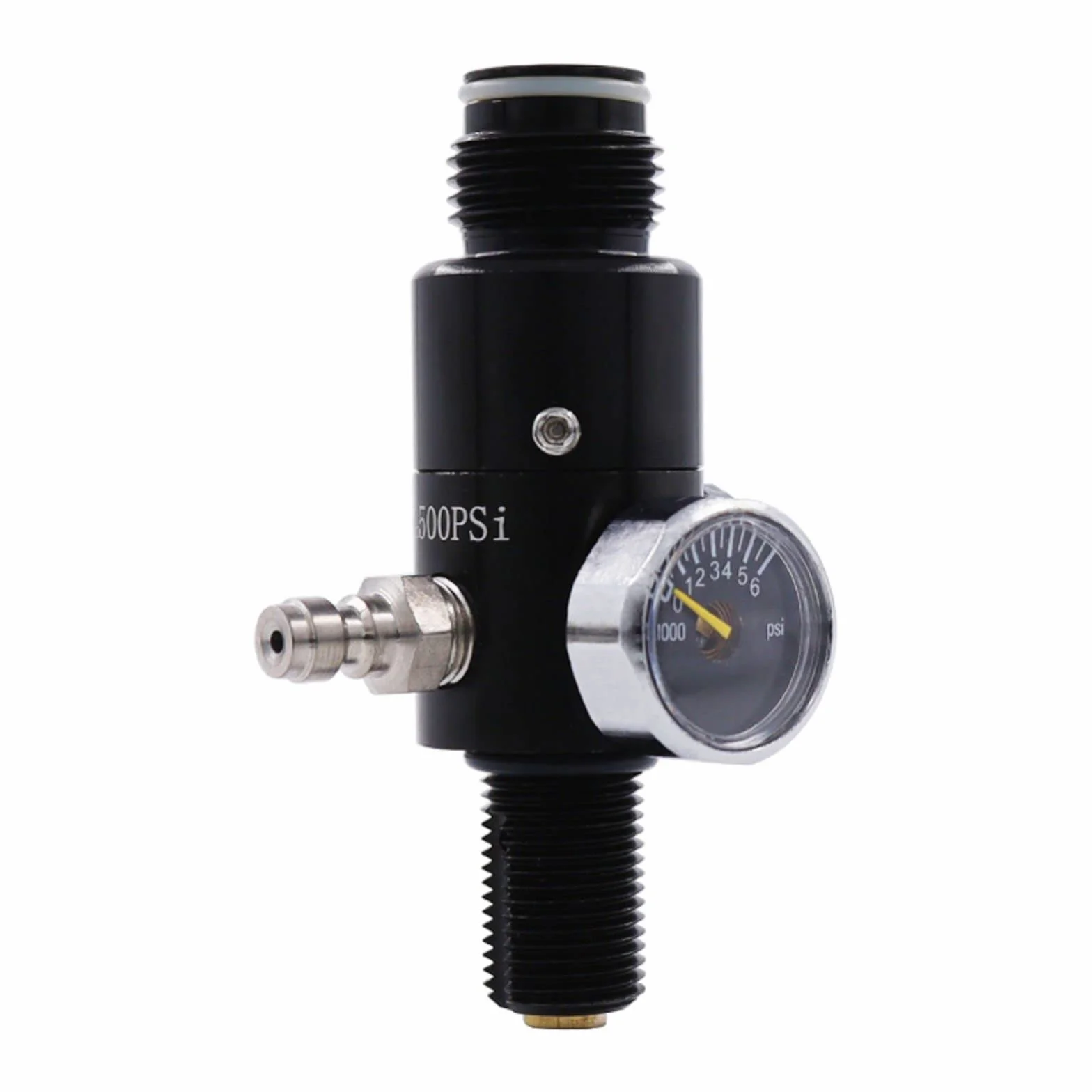 TUXING Régulateur et manomètre 4500 PSI pour Bouteille d'air comprimé de Paintball, en Aluminium Durable, Compatible avec Les Bouteilles d'air comprimé PCP, CO2 et Azote