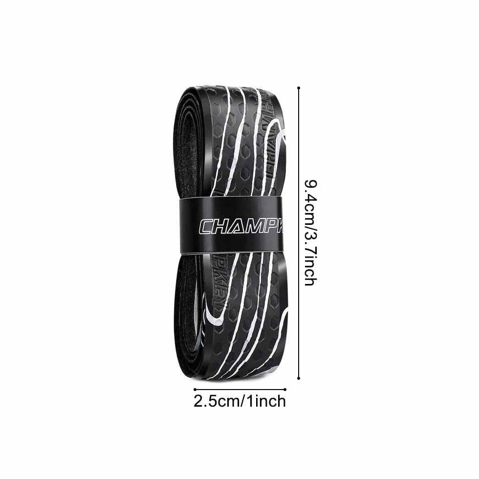 MiOYOOW 2 Pcs Bandes Poignée Antidérapante Baseball, 2,5cm×1m Ruban Adhésives Grip Tape, pour Les Vieilles Poignées de Batte Badminton Golf Tennis Baseball (7 Couleurs)