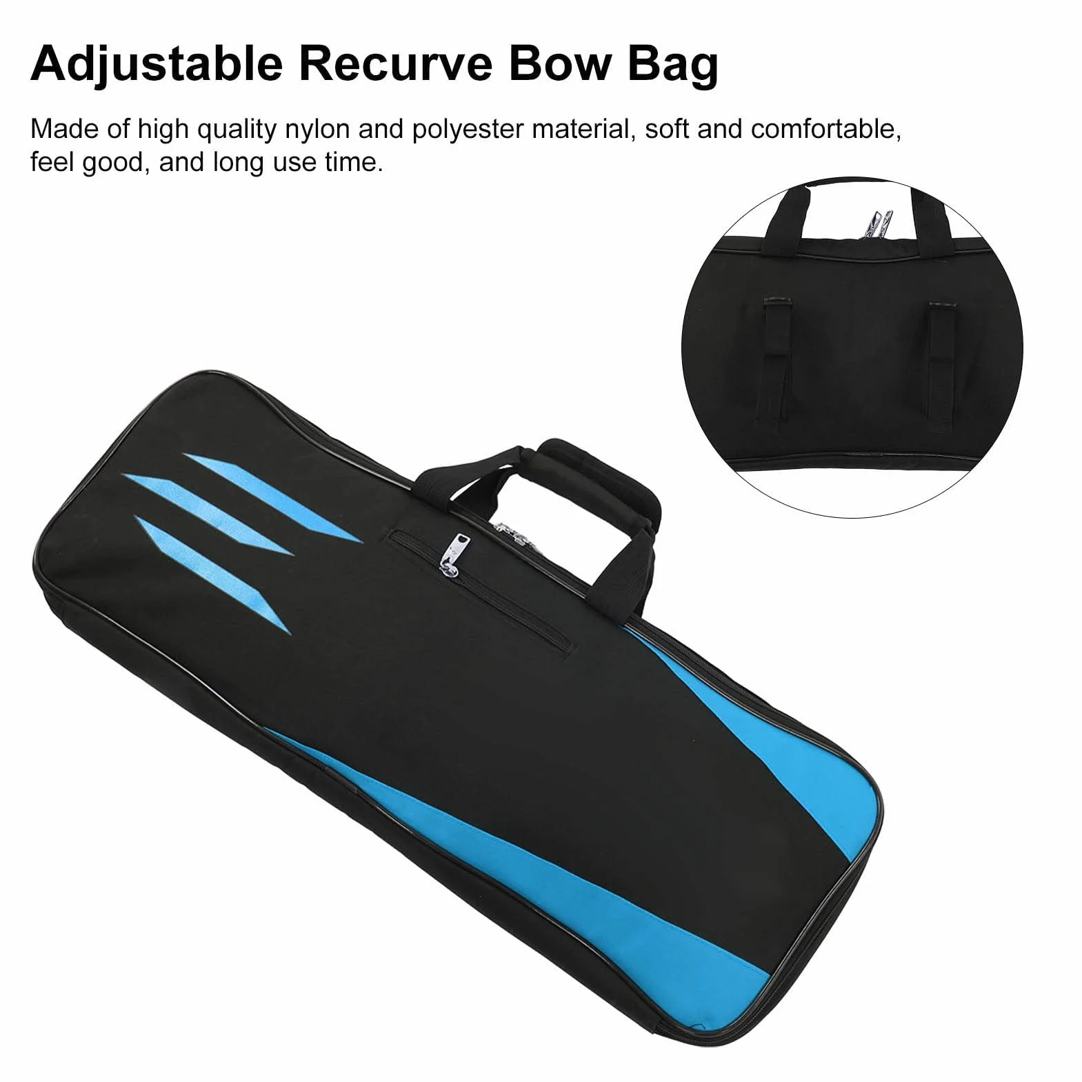 SOONHUA Étui à archets - Sac à arc à poulies - Pour tir à l'arc - Multi-poches - Sac de rangement pour arc recourbé - Accessoires de chasse