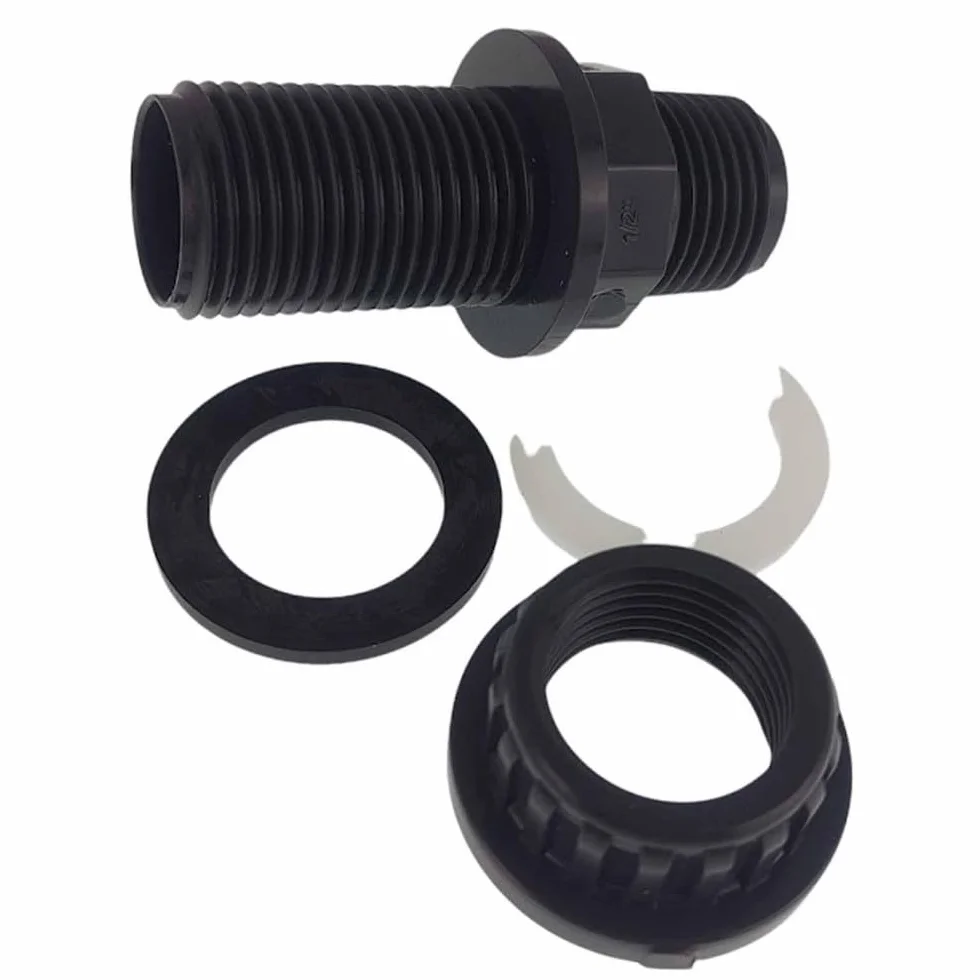 Traversée de paroi PVC 1/2 pouce 6 cm