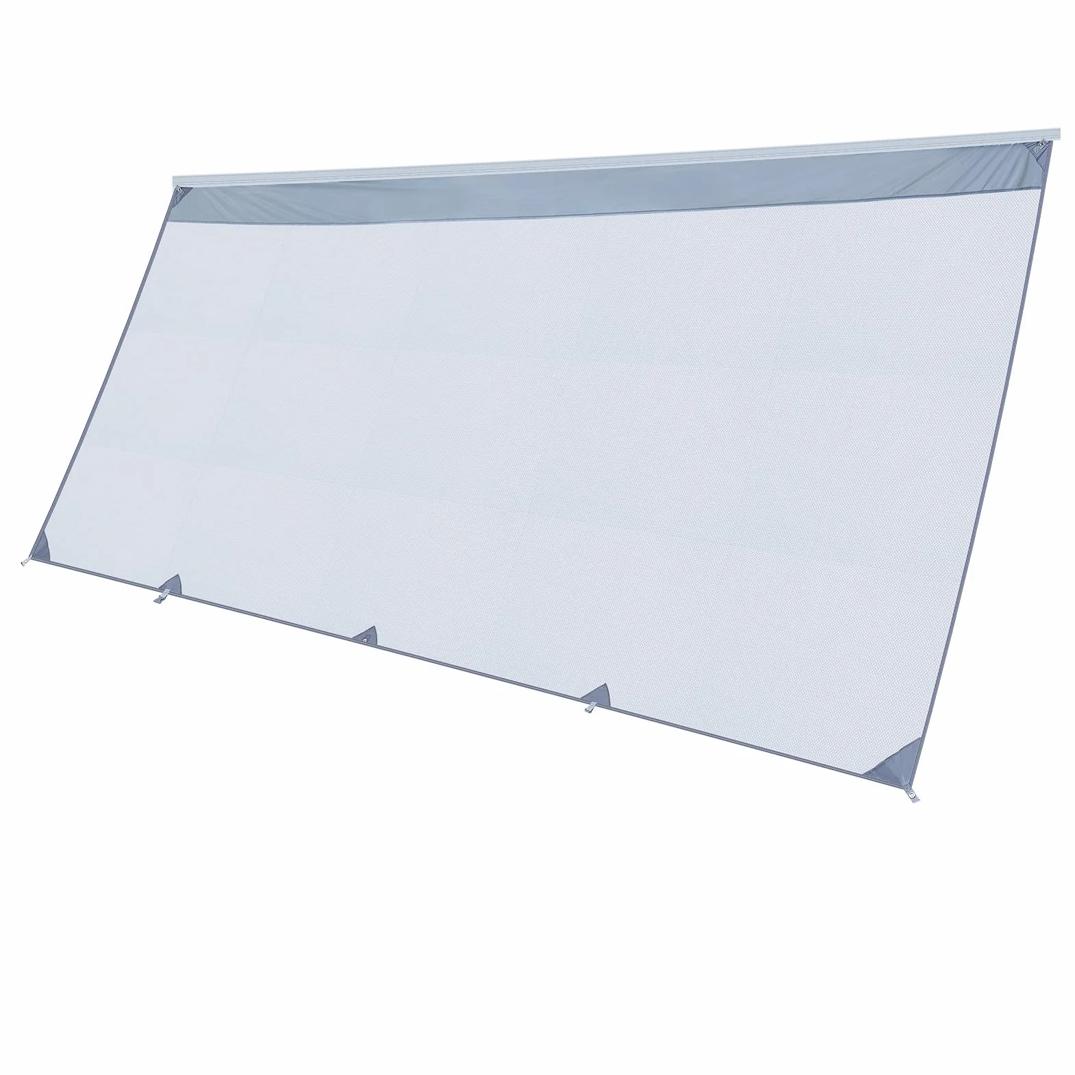VEVOR Paroi Avant pour Store de Camping-Car de 2x4,3 m, Façade de Store Compatible avec Auvent de 4,5 m, Pare-Soleil pour Caravane Camping Voyage, en Maille Polyester Respirant, Double Couture