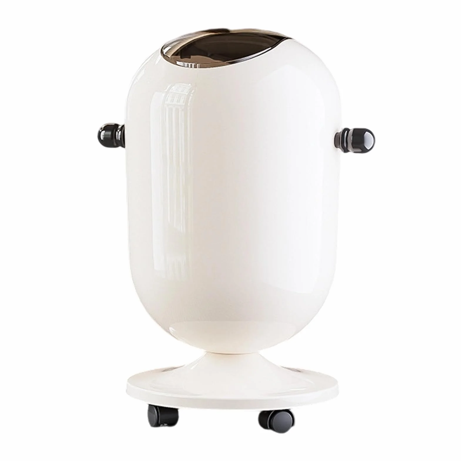 Poubelle En Métal 15L Avec Couvercle Pratique Pour Cuisine Salle De Bain
