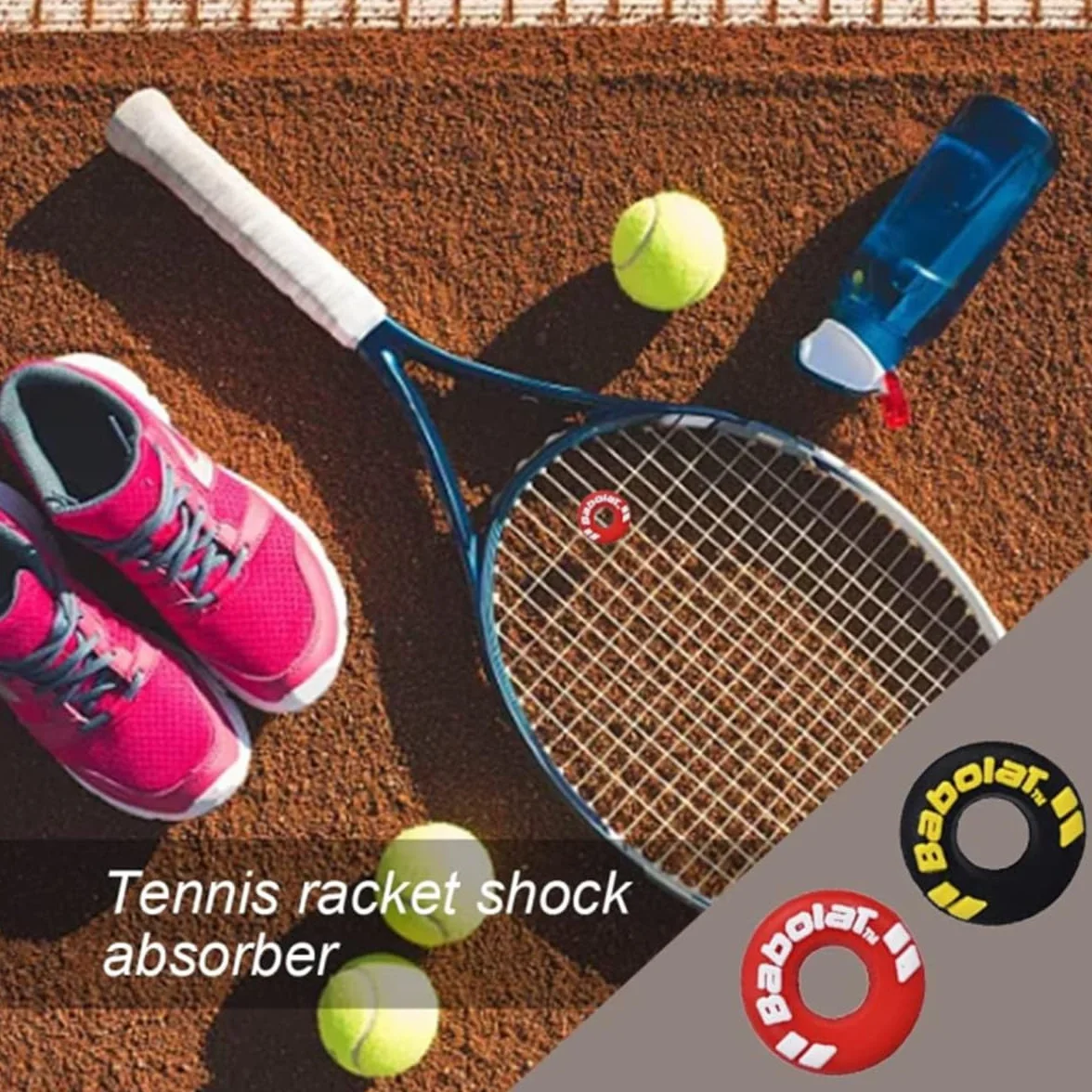 Amortisseur Raquette Tennis Lot de 8 Silicone Caoutchouc pour Raquette Tennis Squash Joueurs