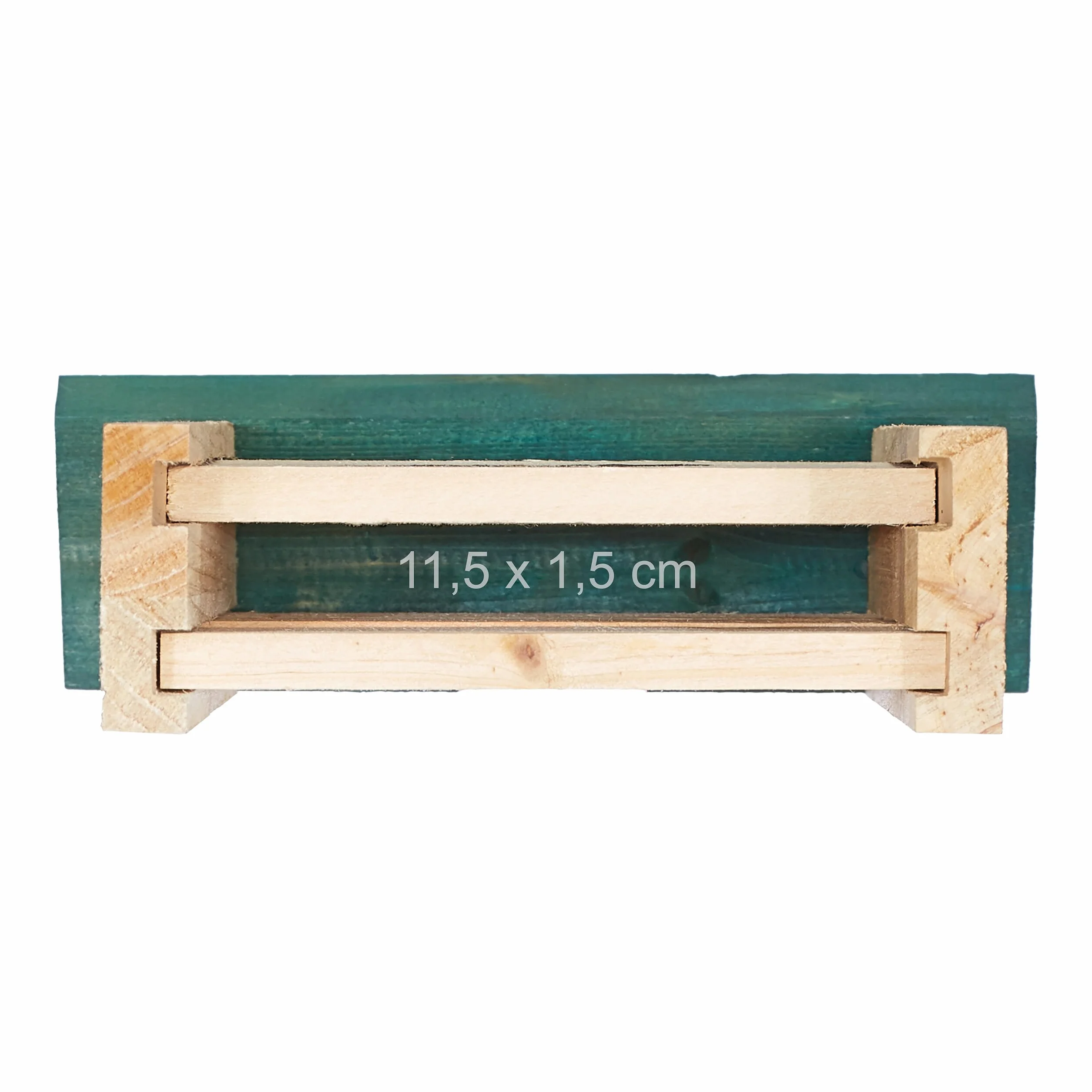 Relaxdays Nichoir Chauves-Souris Lot de 2 Bois Non traité 25 x 18 x 6 cm Naturel/Vert