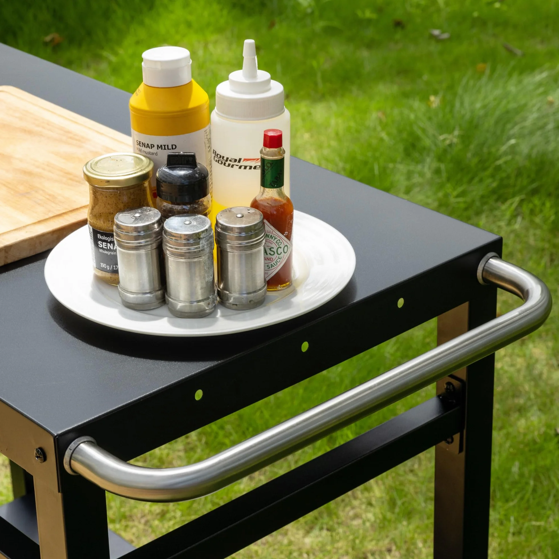 Royal Gourmet Plancha Extérieure Chariot Barbecue Métal 100,5 x 59 x 81 cm Noir