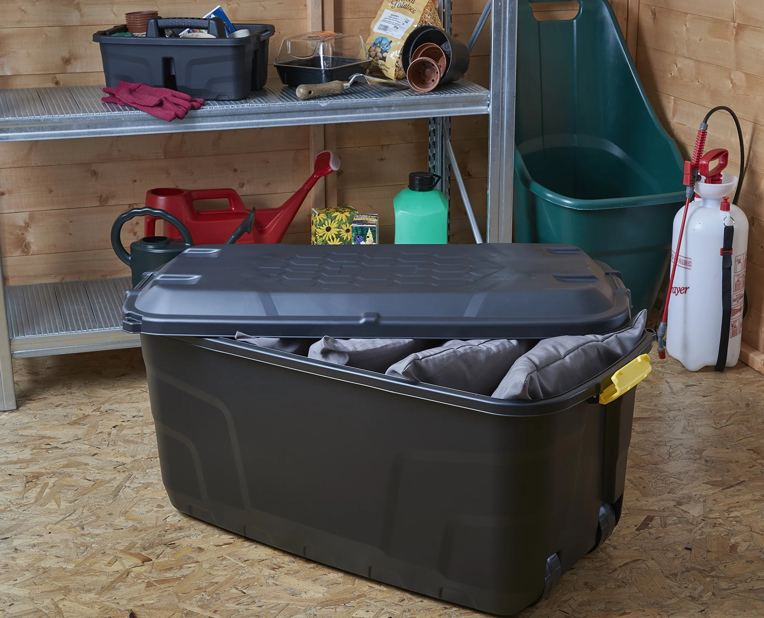 Ward 145 L Coffre de Rangement sur roulettes Noir
