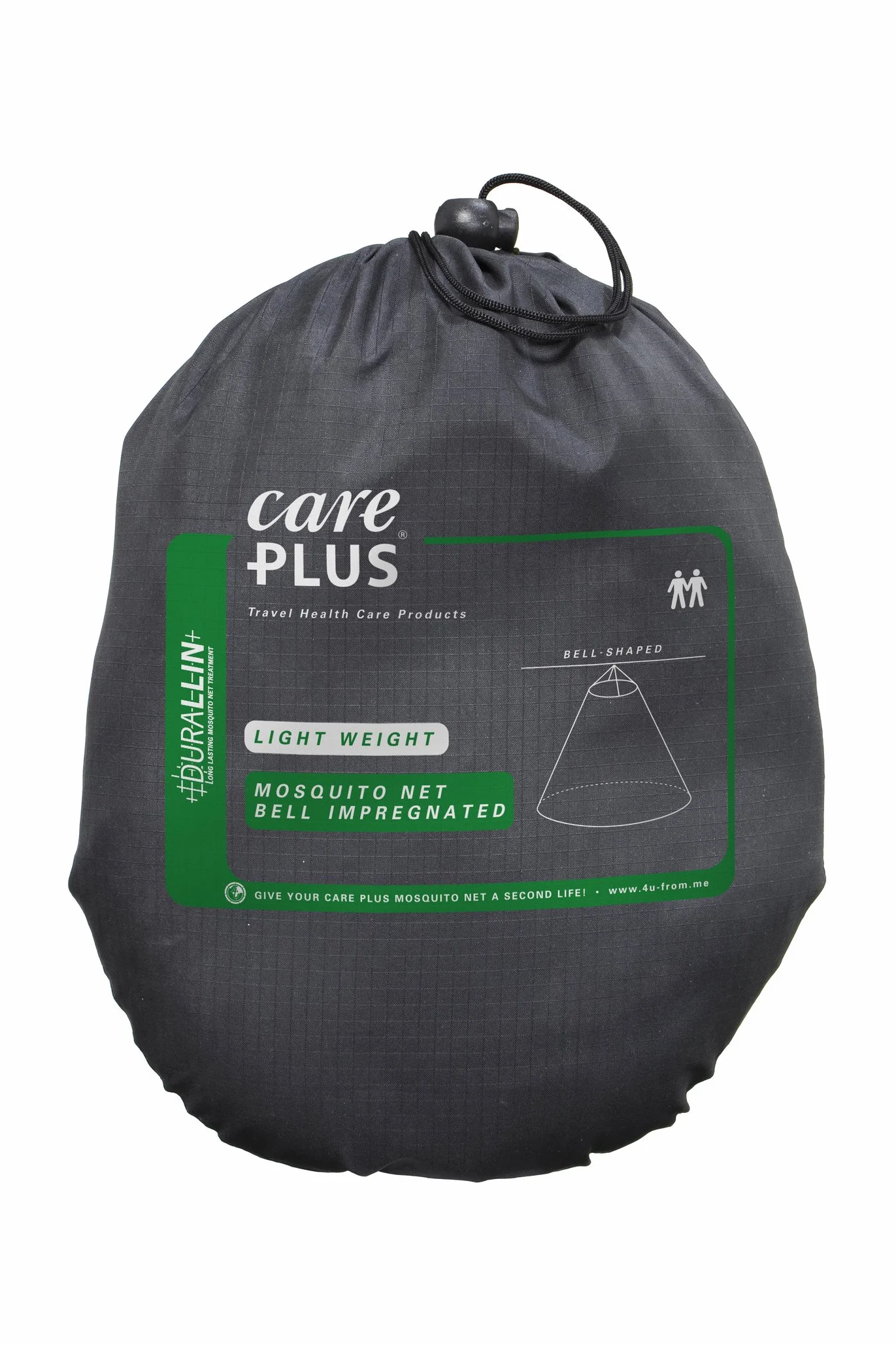 Care Plus Moustiquaire Imprégnée Ultralégère, 1 ou 2 Personnes, Voyage et Camping, Imprégnation Longue Durée, Bell, Blanche