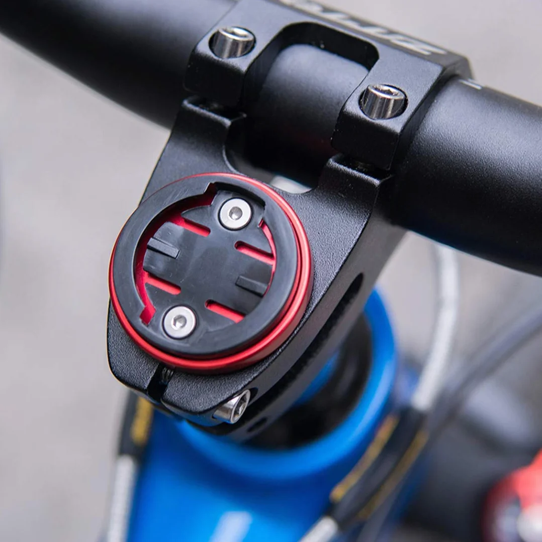 CYSKY Garmin Edge Support pour Tige de vélo pour Ordinateur Garmin Bryton Cycling GPS, Compatible avec Garmin 1000, 820, 810, 800, 520, 510, 500, 200 et Bryton 530 330 310 100 (Rouge)