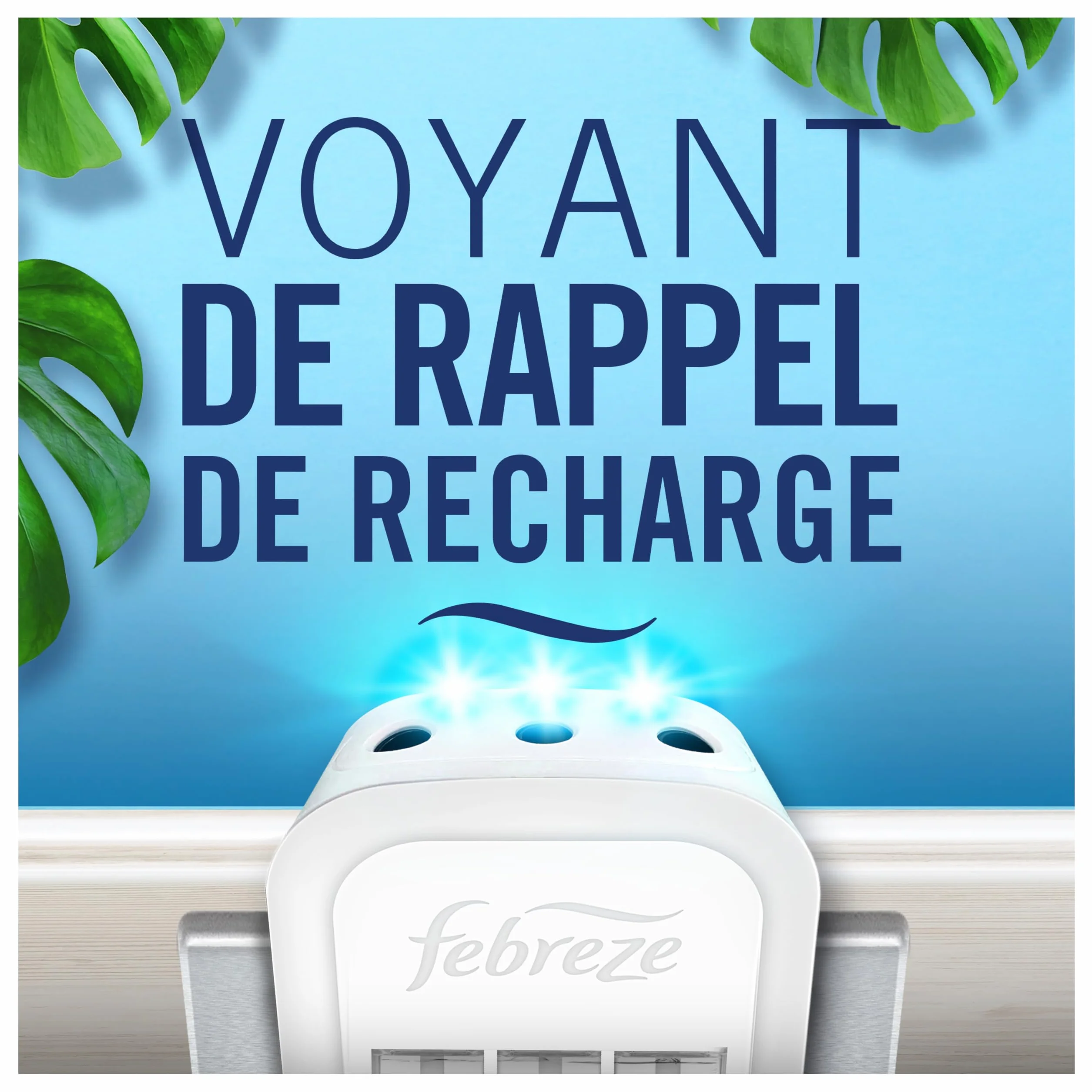 Febreze Désodorisant Électrique Méga Pack 4 Recharges 20ml 3 Parfums Pureté de Coton Fraîcheur 90 Jours