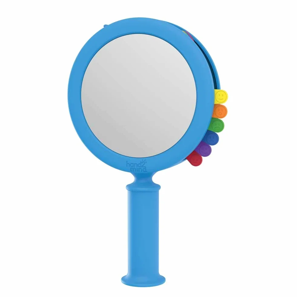 Learning Resources Miroir Éducatif 15 cm + Cartes Émotionnelles – Jeu Montessori Enfant 3 Ans+