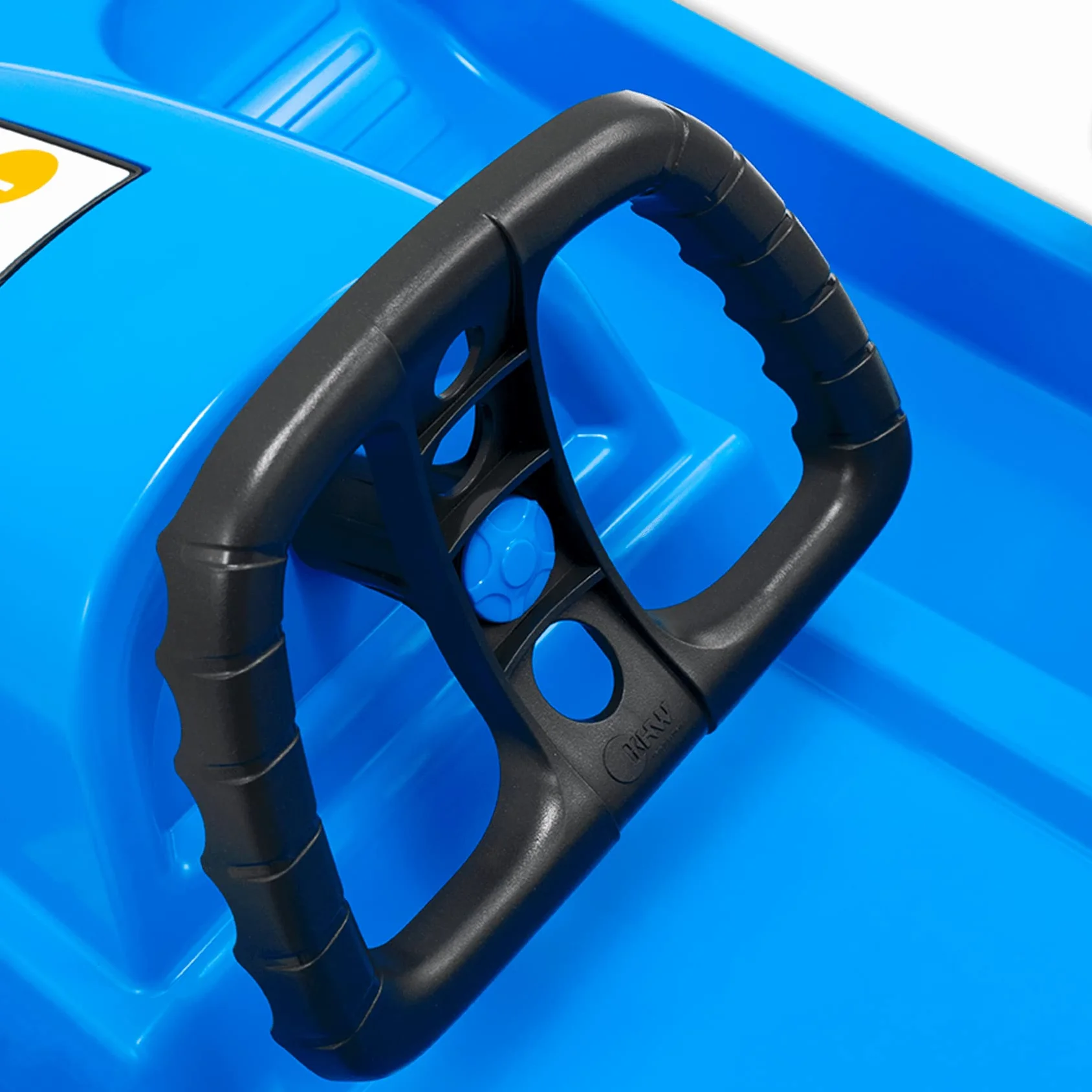 KHW Luge de Direction Snow Fox - 95 cm - Certifié TÜV - avec Corde de Traction - Système de Direction sophistiqué - Plastique résistant au Froid et à la lumière - Fabriqué en Allemagne