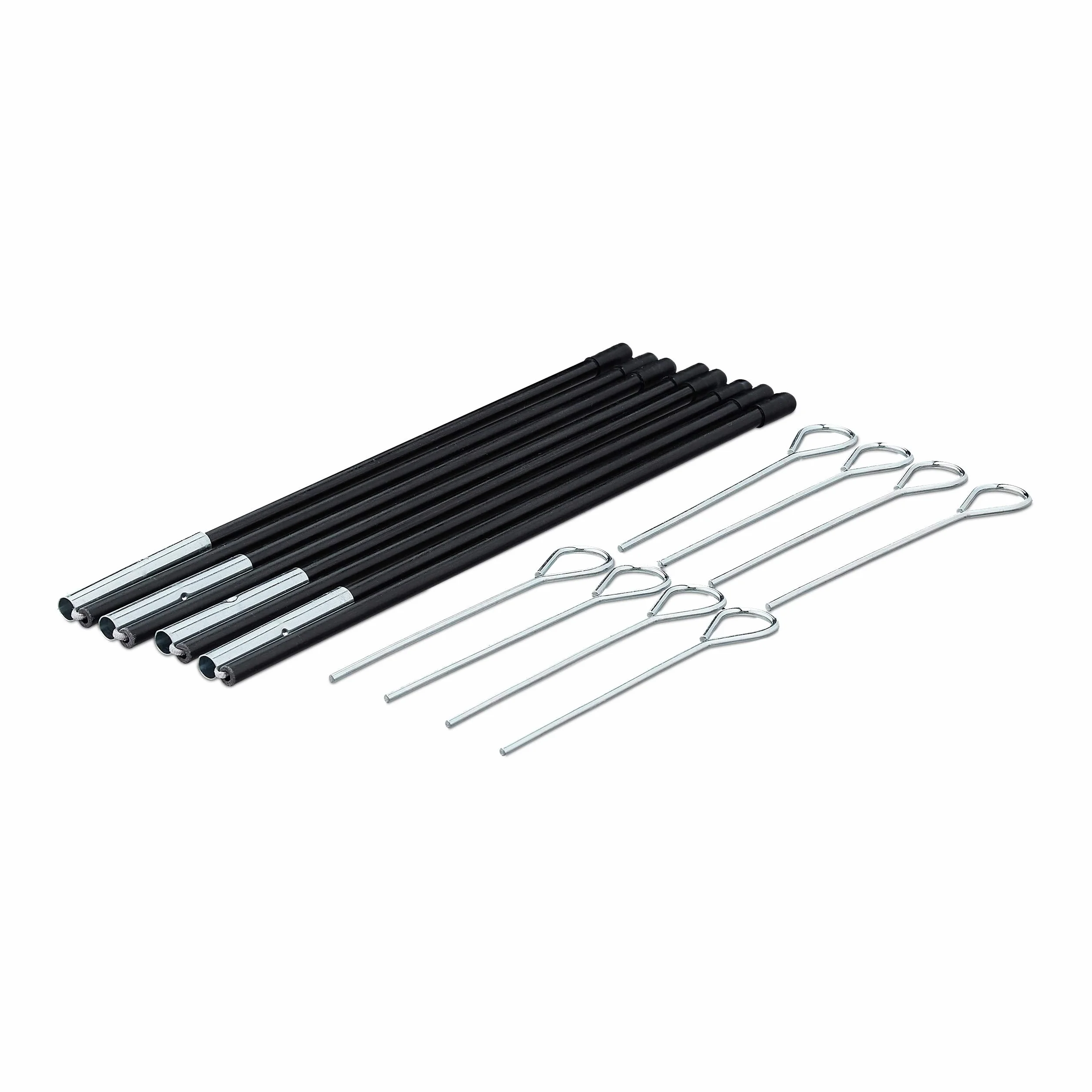 Relaxdays Pop Up Tore 2er Set, Faltbare Fußballtore für Garten, 77 x 122 x 83 cm, Schwarz