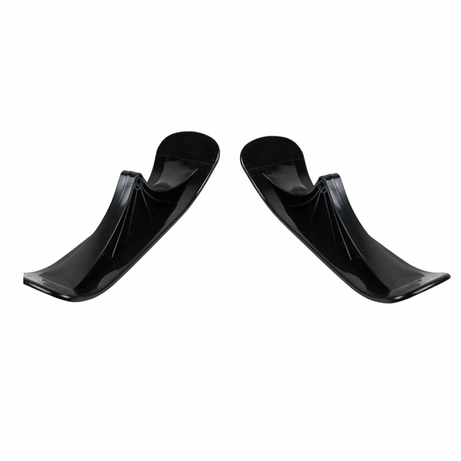Lot de 2 patins à neige - Kit de conversion pour trottinette à neige - Kit de conversion - Planche de skate pliable - Accessoire de vélo d'hiver pour enfants - Accessoires de traîneau à deux roues -