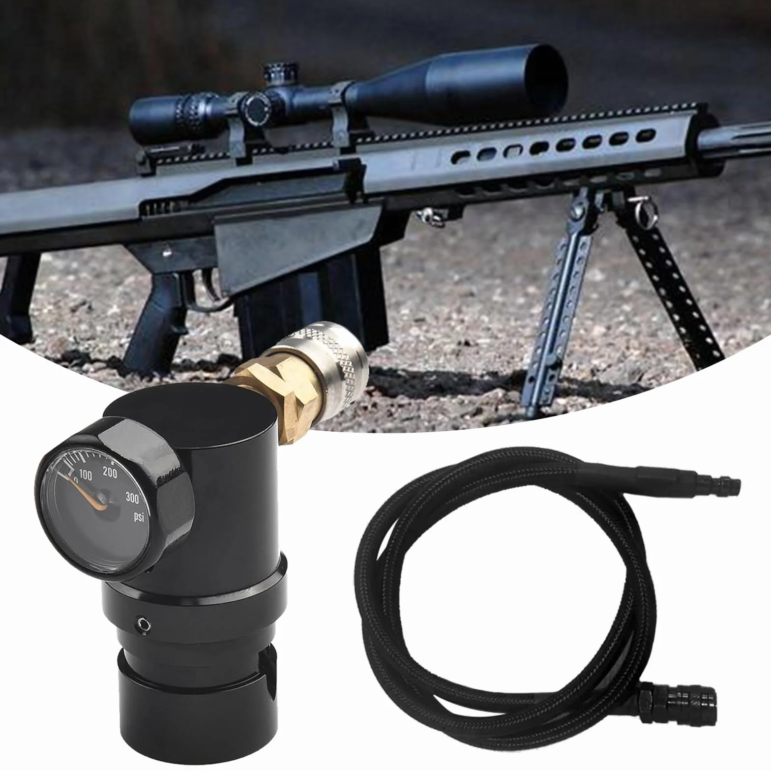 Régulateur De RéServoir D'air De Compresseur D'air Paintball Pcp Régulateur D'air Hpa Micro Mr, Pression De Sortie 40-200 Psi, Régulateur De RéServoir D'air De Paintball Et Indicateur De Valve