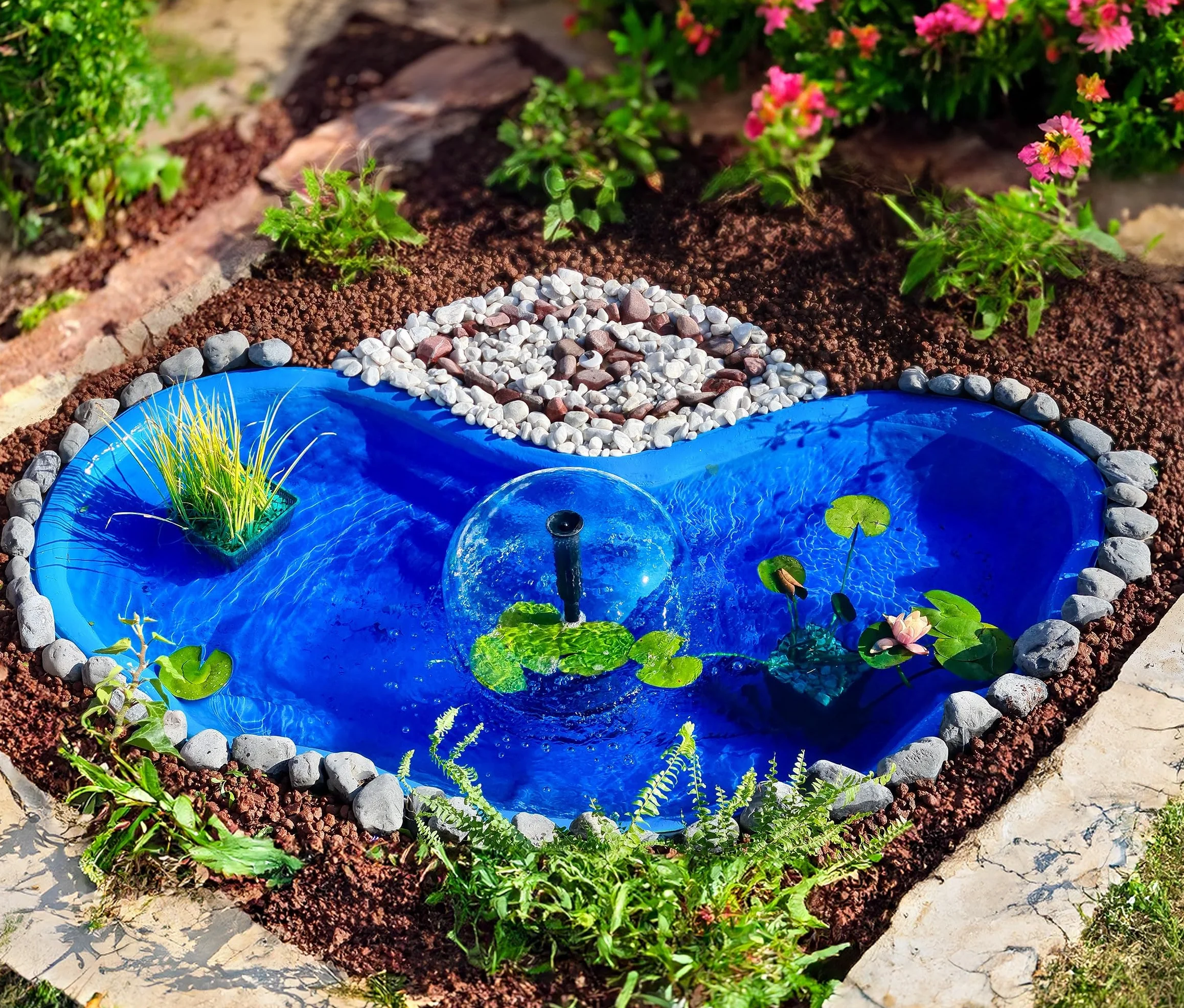 Giardini d'Acqua Bassin de Jardin Préformé 270 L Azzurra Nemi 180×100×36