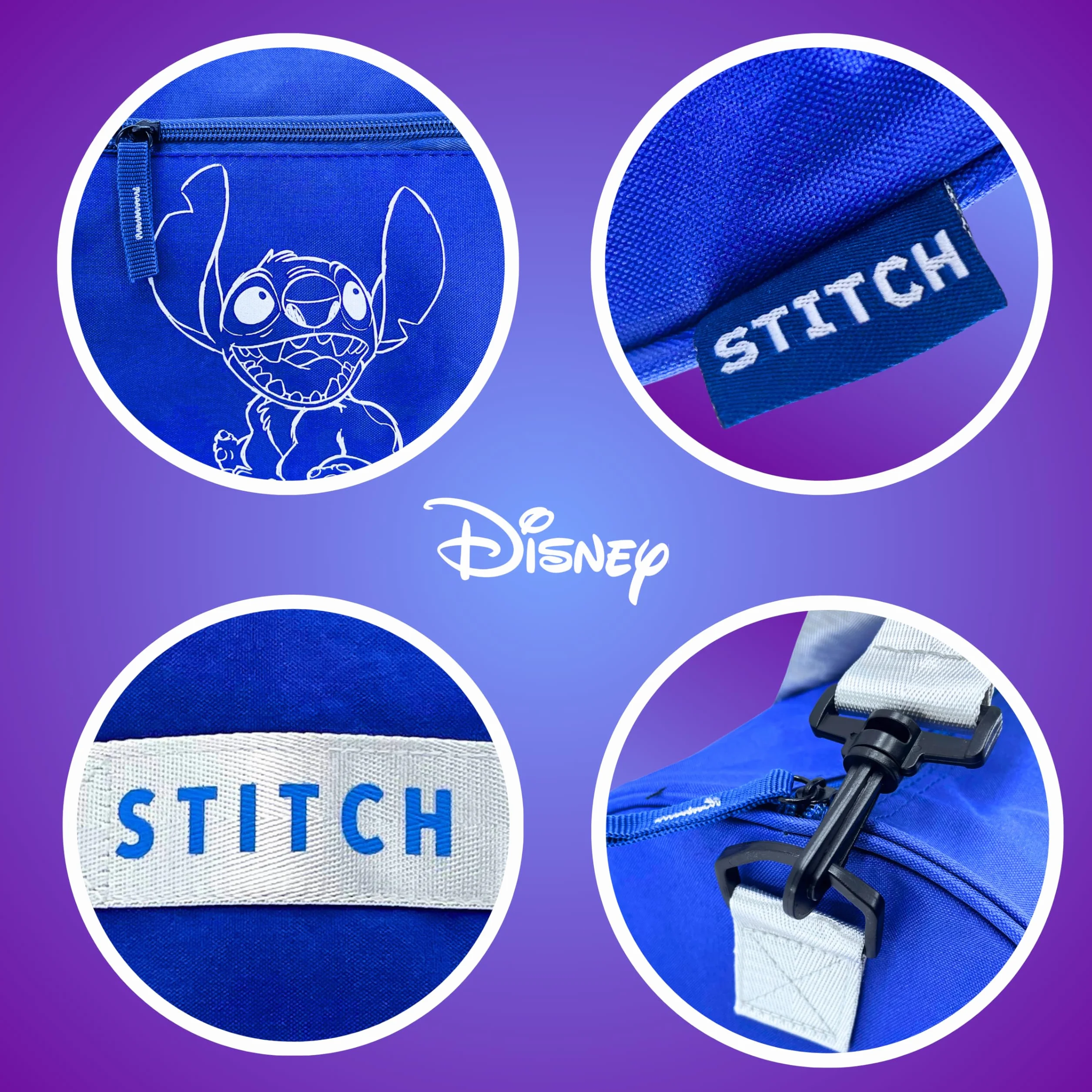 Disney Stitch Sac de Sport pour Adolescents, Sac à Bagages pour Enfants, Accessoires de Couture, Cadeau pour Filles