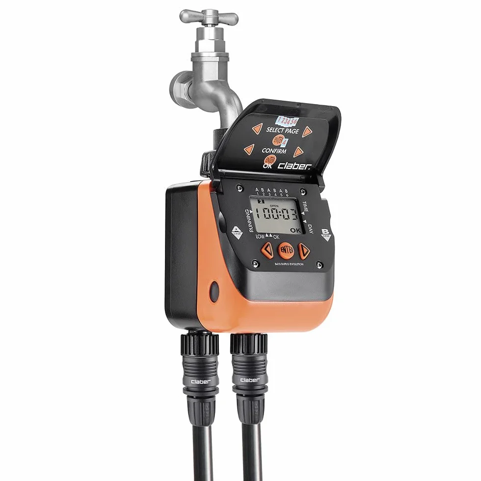 Claber Aquadue Duplo Evolution Programmateur Arrosage Automatique Deux Voies