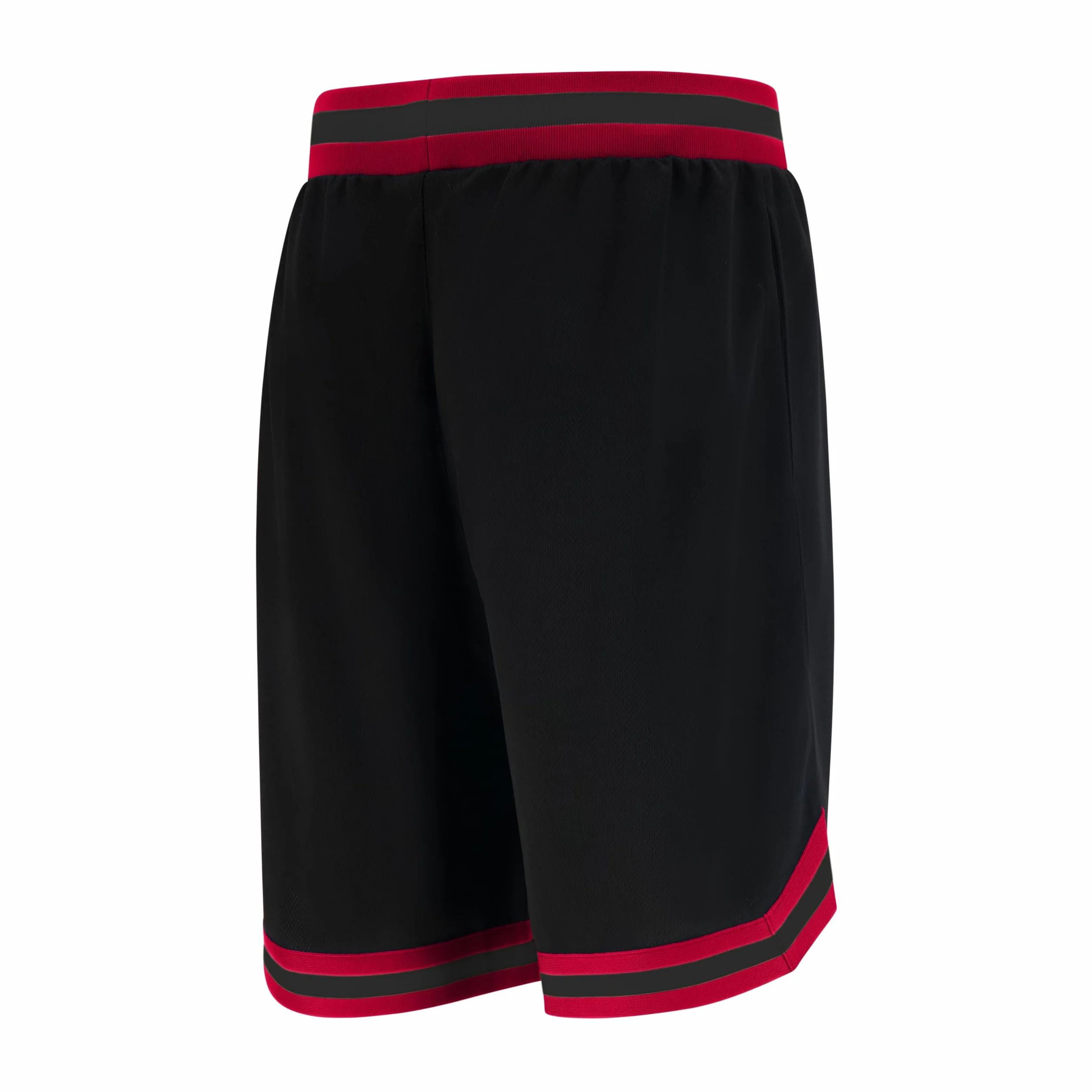 Unk NBA Short de Basket pour Homme GSM3547F avec Logo de l'équipe de la NBA tissé en polymaille, Noir, Taille XXL