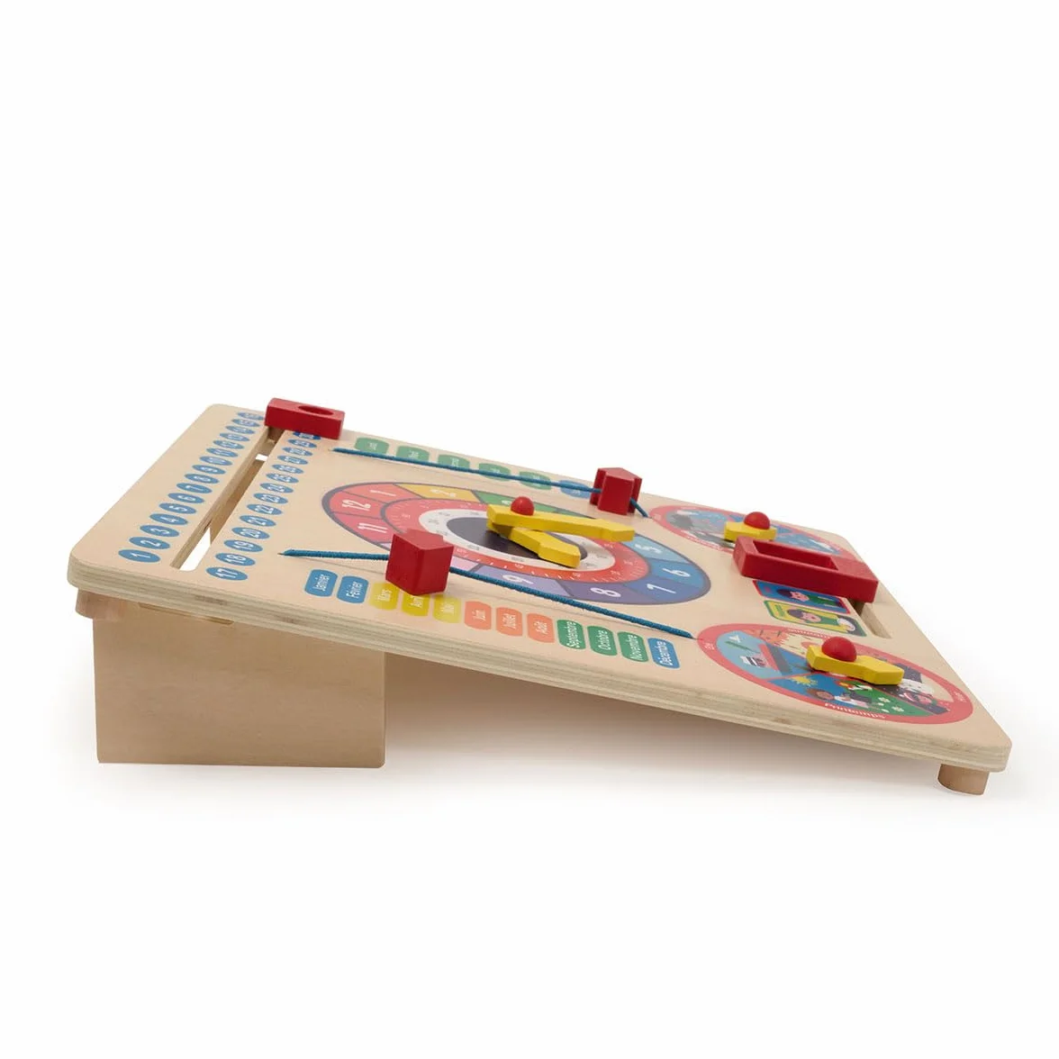 Horloge Calendrier en Bois 3-6 Ans Oxybul