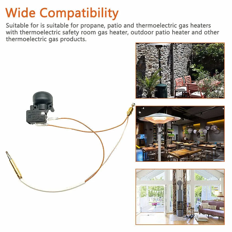 Pièces de Rechange pour Chauffage au gaz Patio, Thermocouple de Remplacement, Interrupteur Anti-Inclinaison