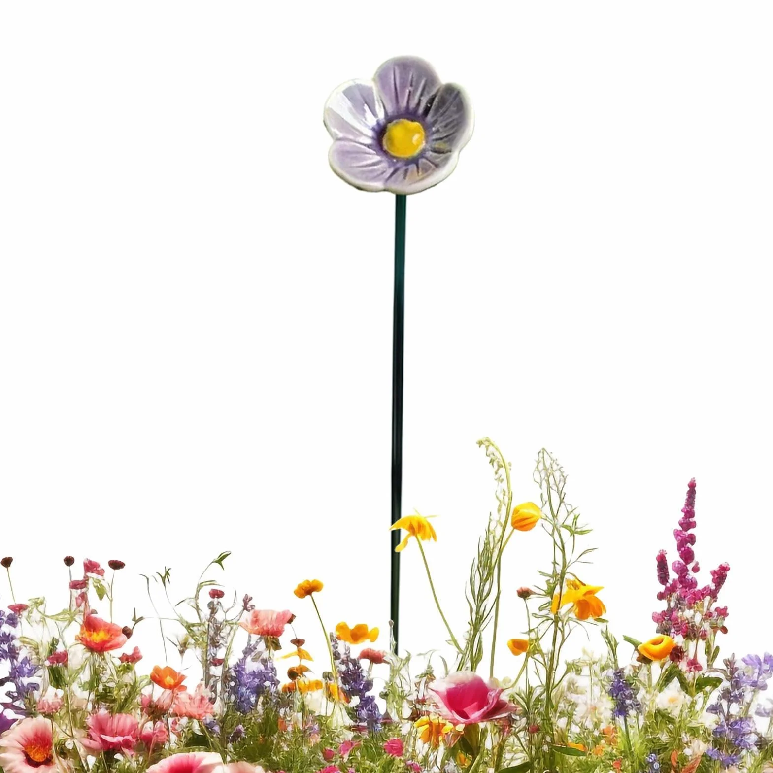 Ceramic Flowers for Bees Weather Resistant Bee Watering Cups Bowl Butterfly Bird Feeder Outdoor Decor