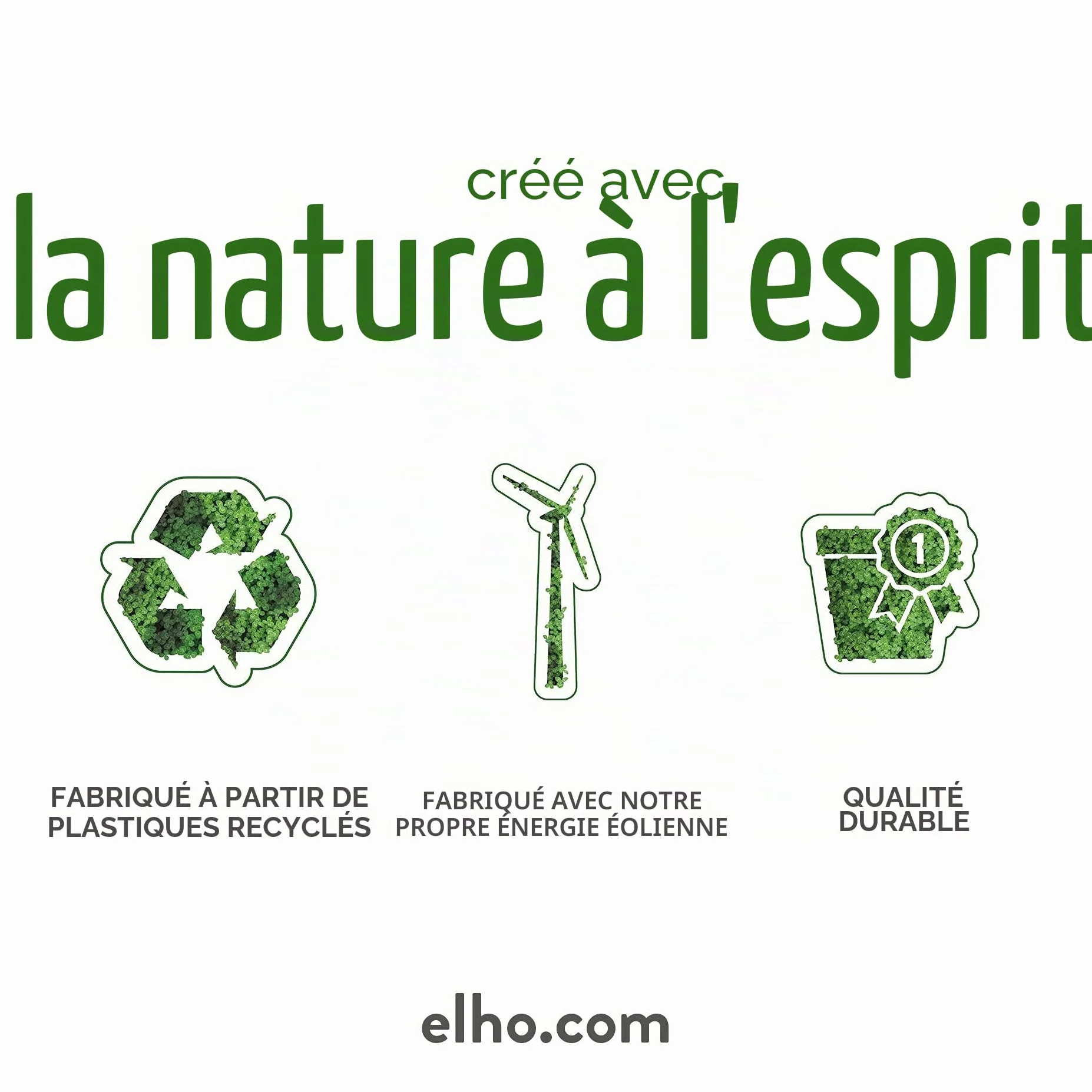 Elho Barcelona Balconnière 50 Planteur Plastique Recyclé Ø 49.8 x H 16.0 cm Blanc
