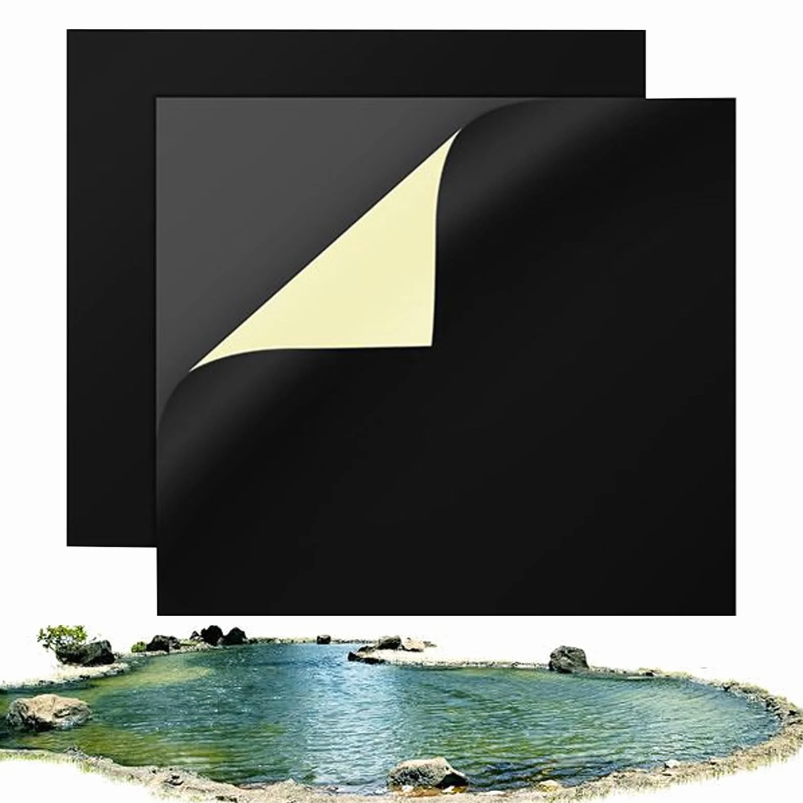 Kit de réparation de revêtement de bassin 20,3 x 20,3 cm ruban d'étanchéité flexible étanche