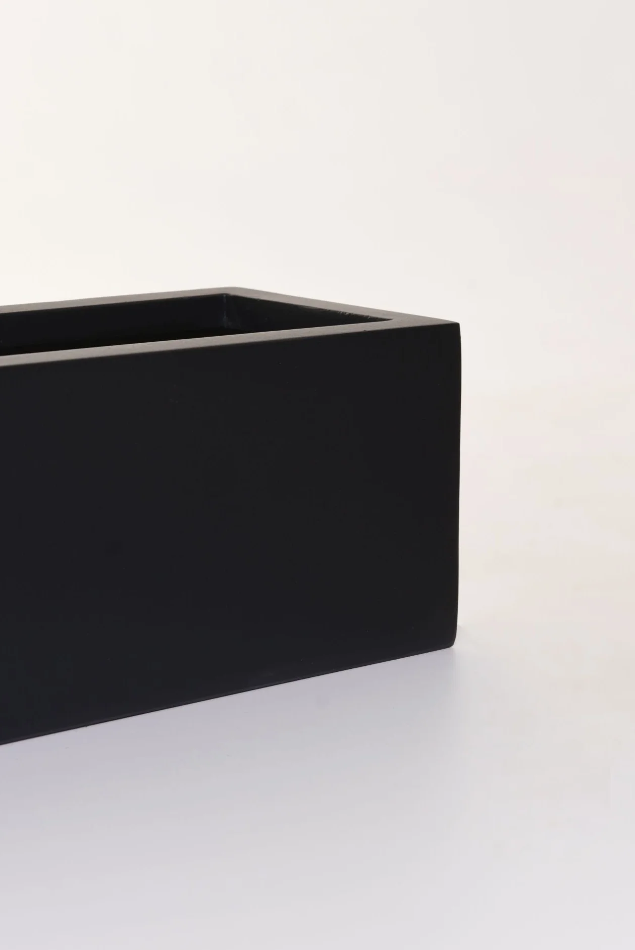 VIVANNO Jardinière Balcon Fibre de Verre FLOBO Anthracite 15x100x17 cm