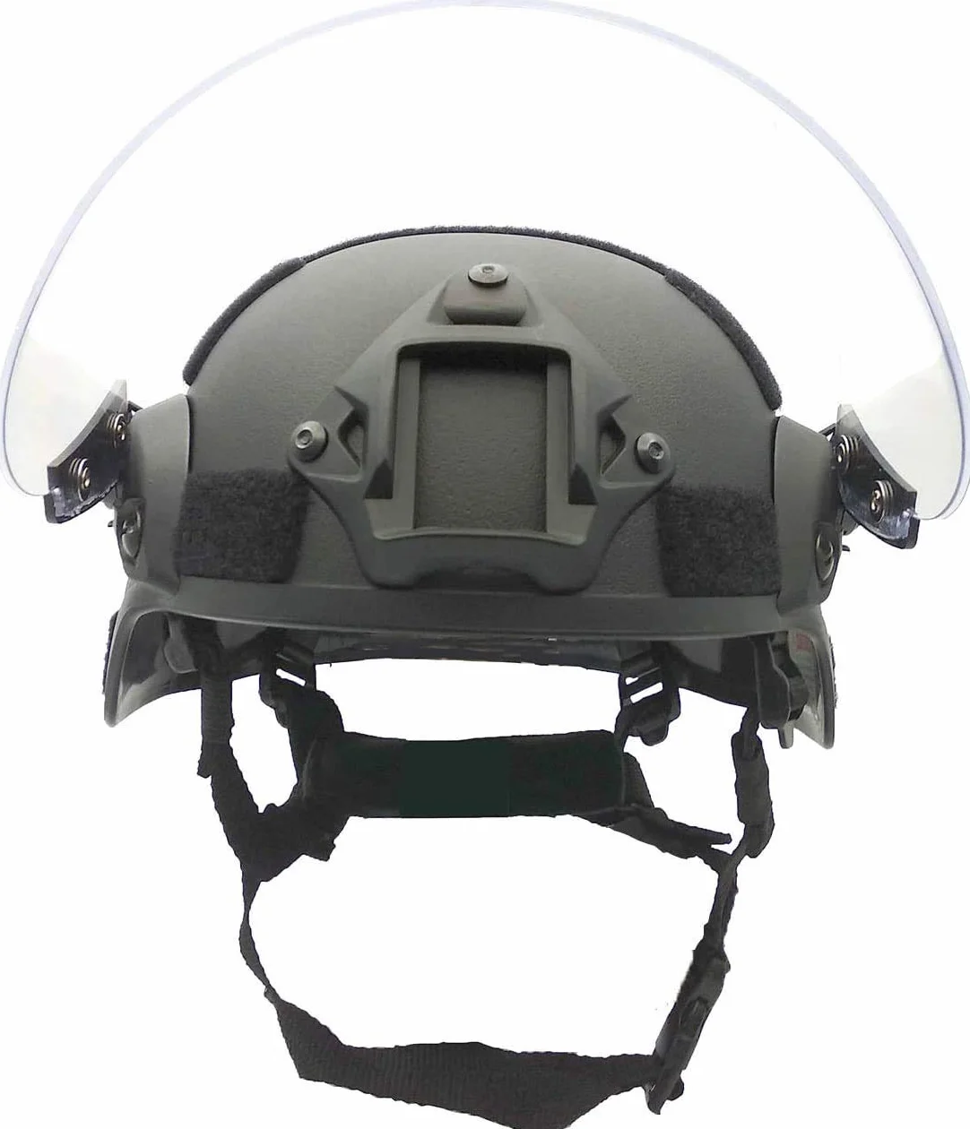 Casque tactique MICH 2000 ACH avec visière transparente NVG support rails latéraux