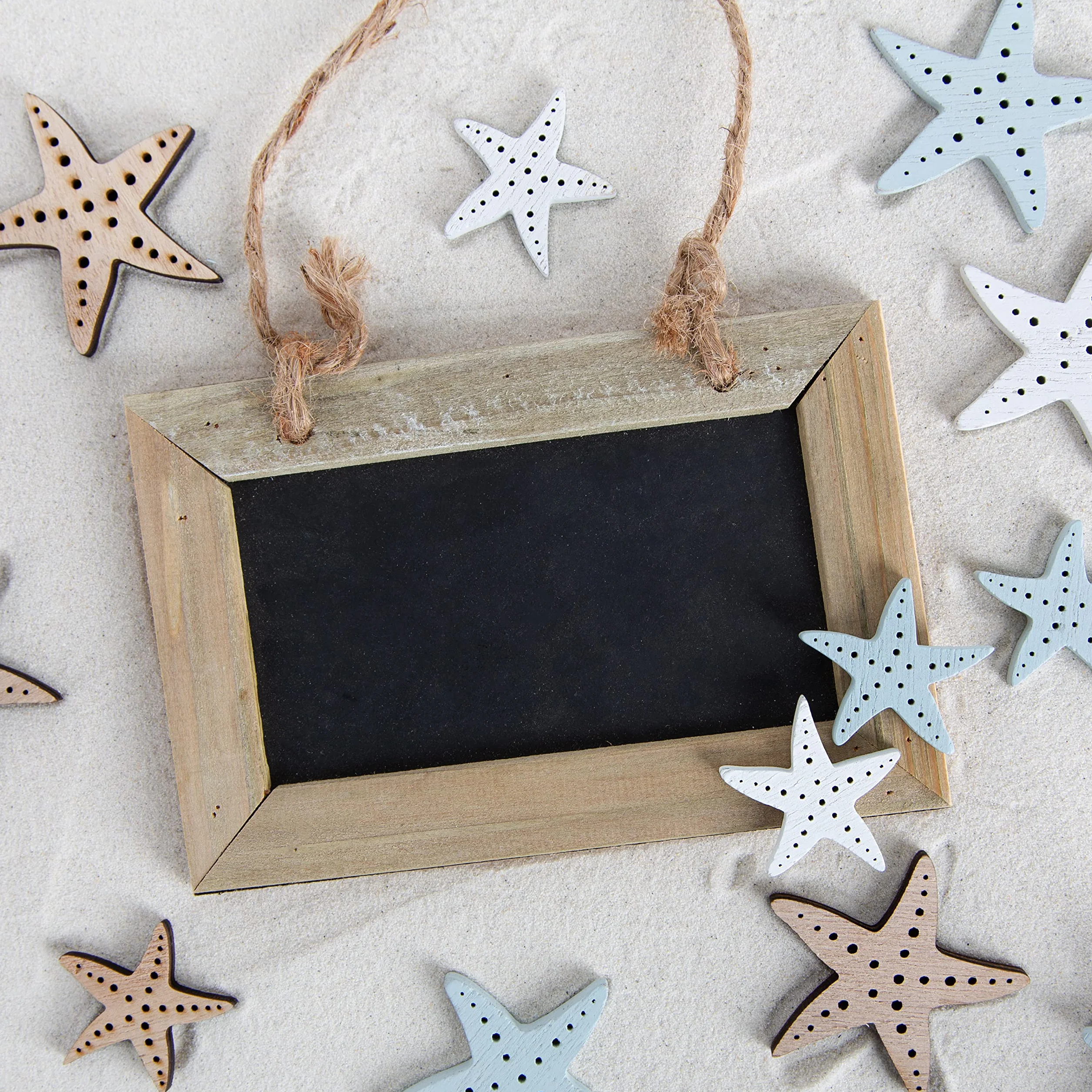 Petit tableau noir en bois 15 x 12 cm Logbuch-Verlag
