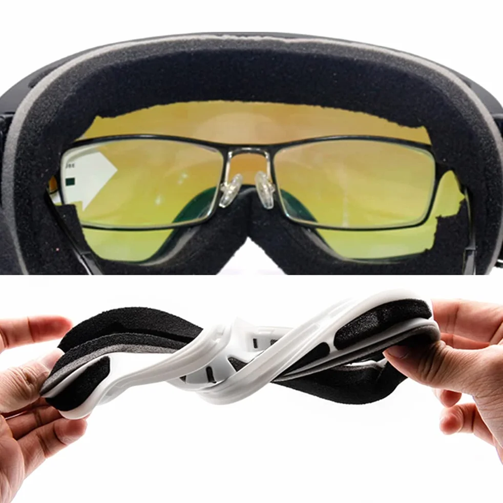 Lunettes de Ski Insert Rx Adaptateur Optique Flexible Universel Taille Lunettes de Snowboard