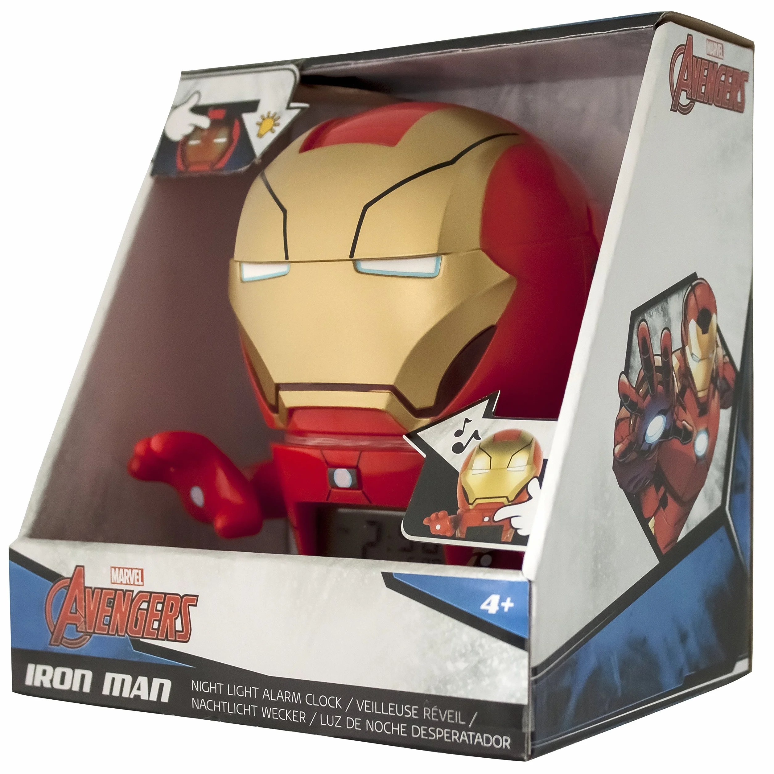Réveil veilleuse Iron Man Marvel BulbBotz pour enfant